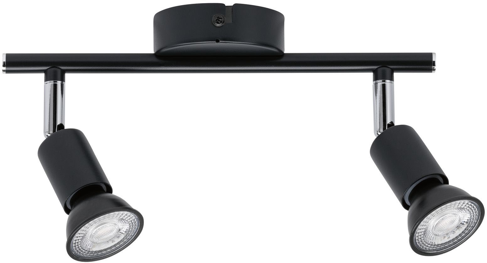 Paulmann Deckenleuchte »Carolina«, 2 flammig, Leuchtmittel GU10 | ohne Leuchtmittel, Spotlight IP44 max. 2x10W Chrom 230V Metall, GU 10