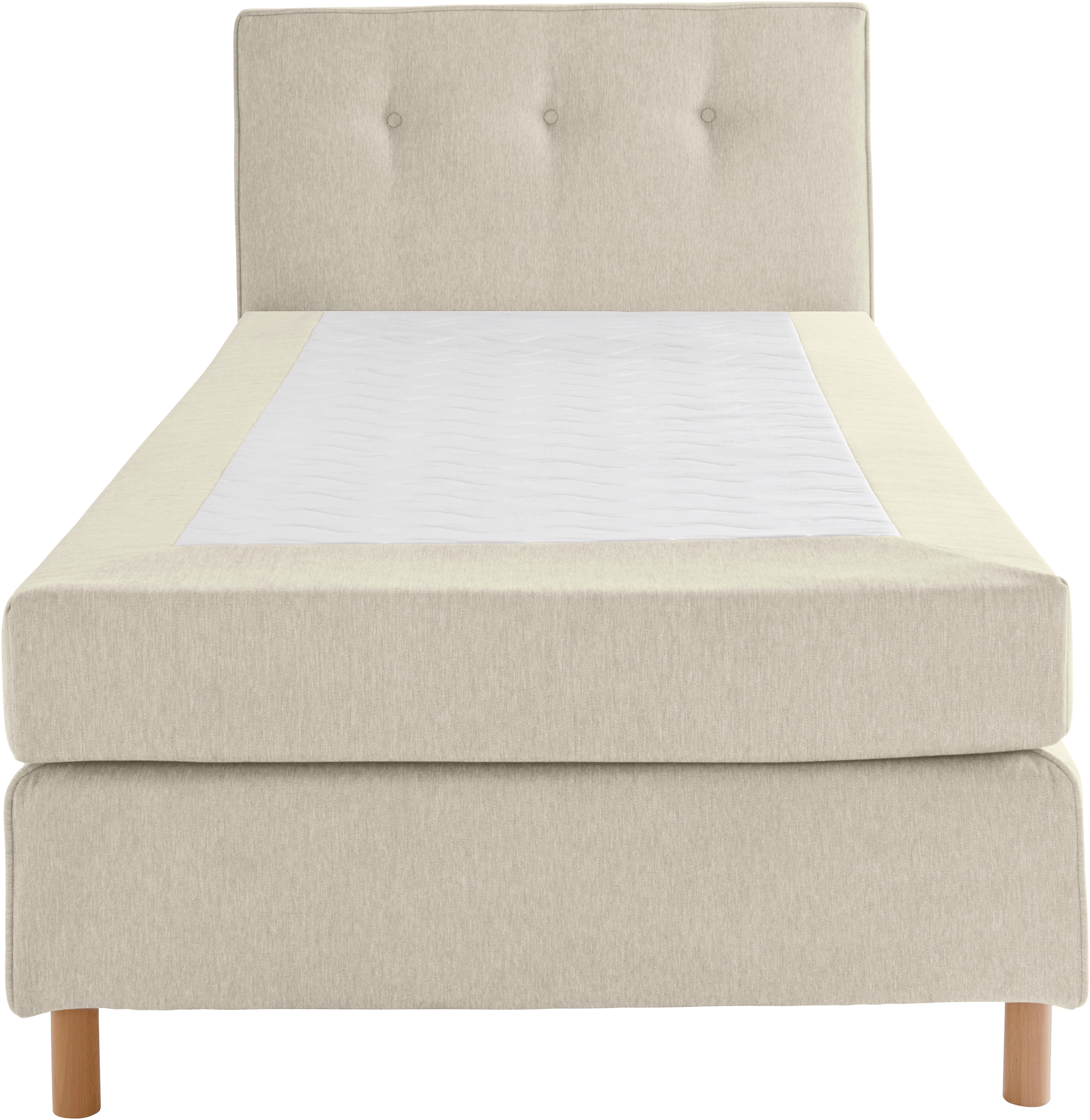 Home affaire Boxspringbett »Heimatblick 100x200cm beliebig erweiterbar zu Doppel- und Familienbett«, Einzelbett, Hotelbett erhältlich in H2,H3 & H4