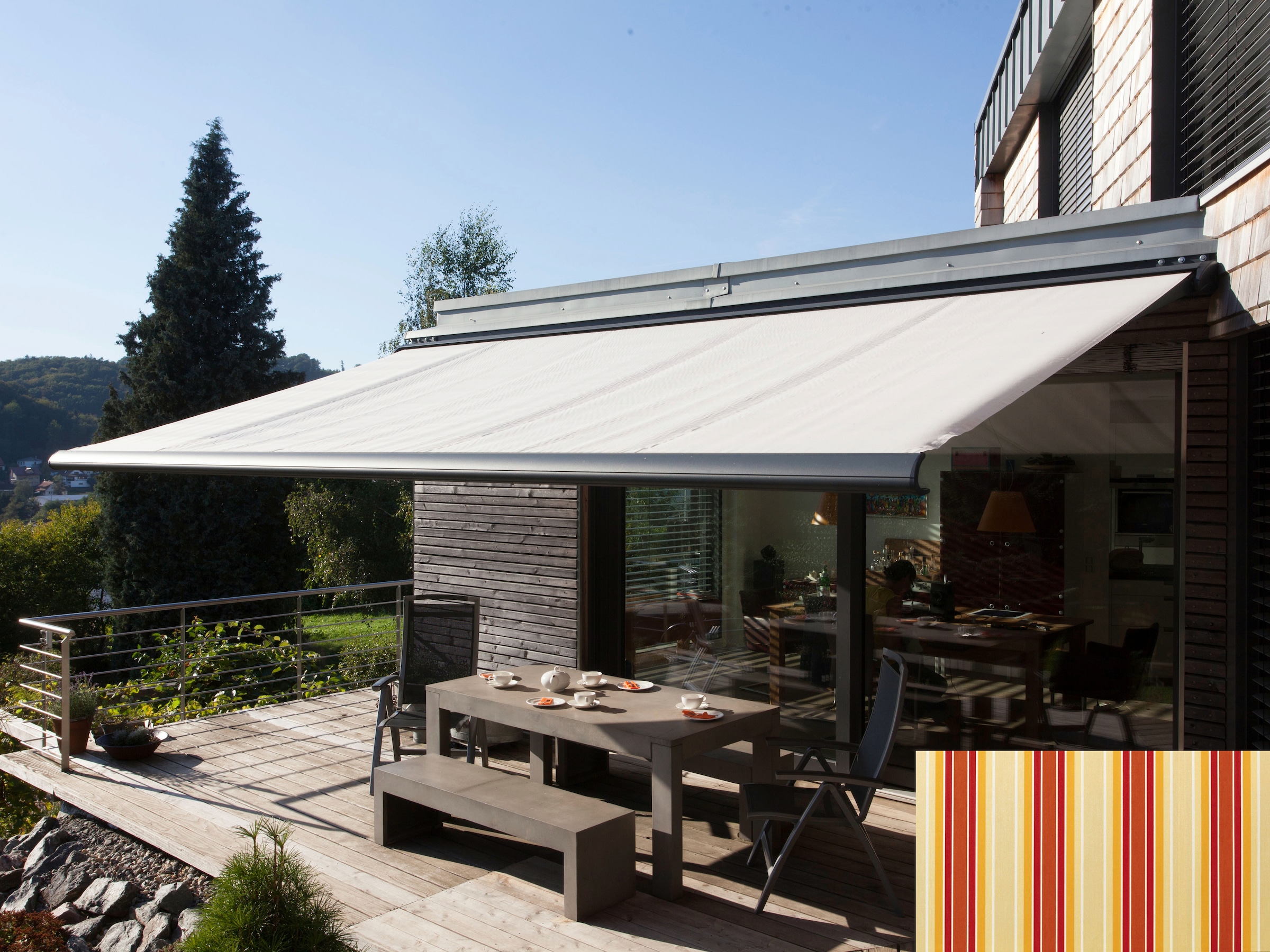 Wismar Kassettenmarkise »Classic S-Compact«, Breite: 450 cm, Ausfall: 250 cm