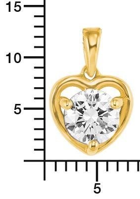 Amor Kette mit Anhänger »Herz, 2022292«, mit Zirkonia (synth.)