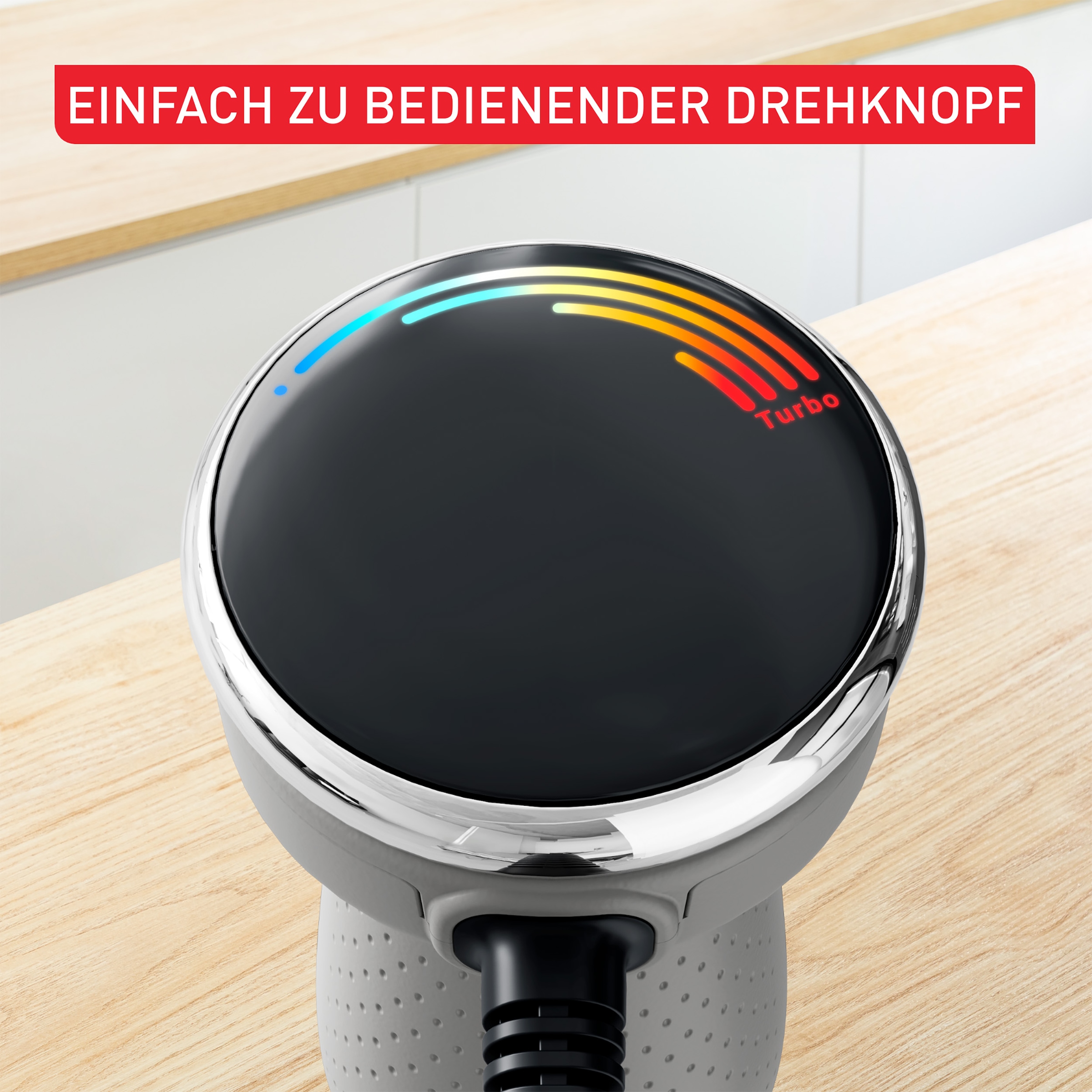Tefal Stabmixer »HB673B Quickchef+«, 1000 W, Silence-Modus, 20 Geschwindigkeitsstufen, inkl. Zubehör