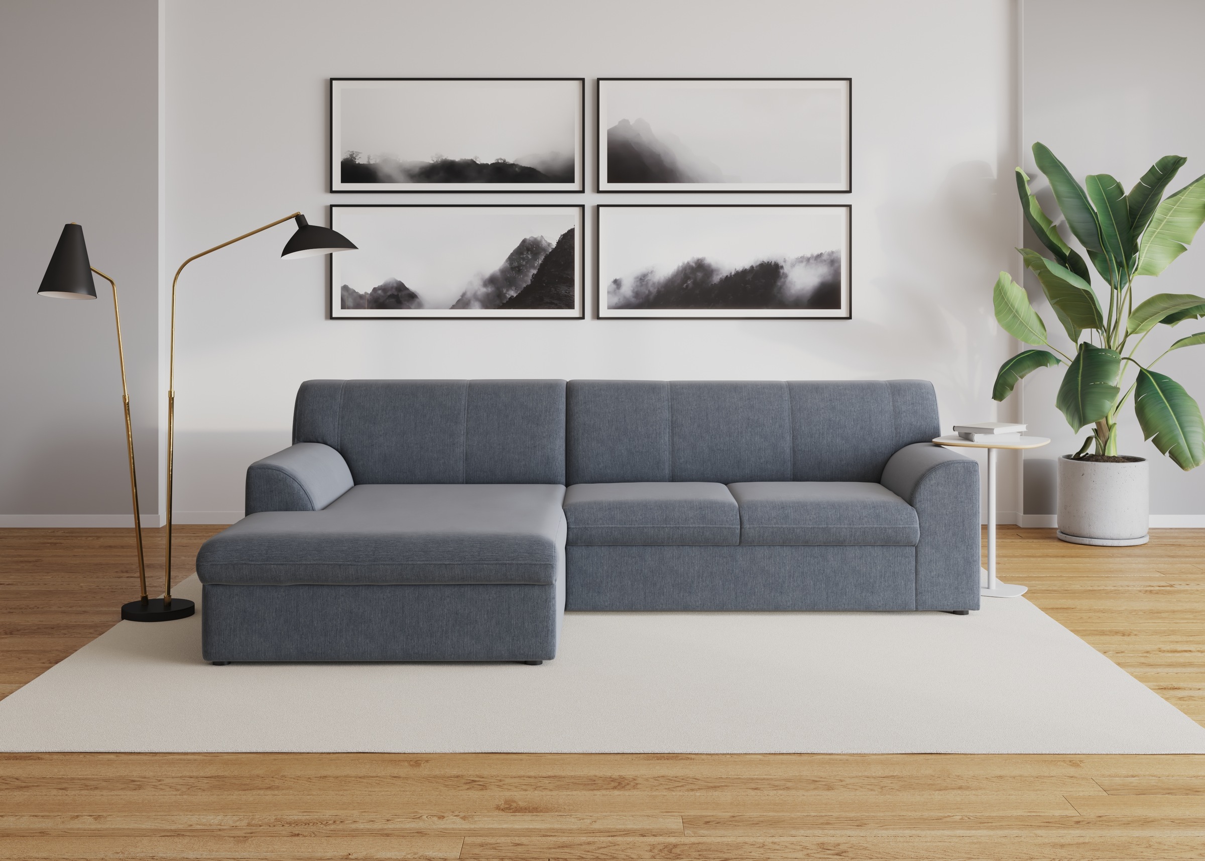 DOMO collection Ecksofa »Topper, elegant und zeitlos, kompaktes Stellmaß 24 günstig online kaufen