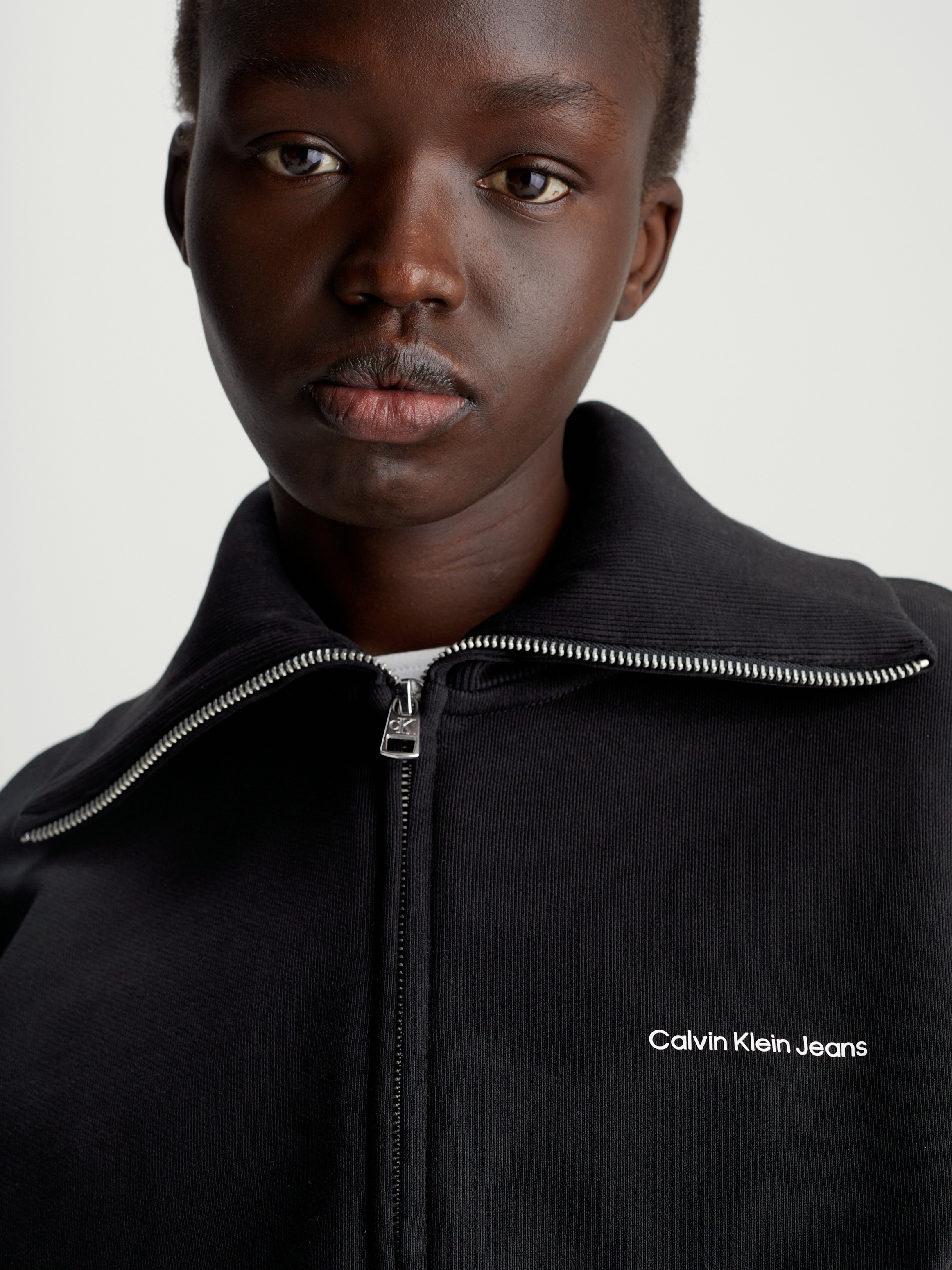 Calvin Klein Jeans Sweatjacke »DIFFUSED MONOLOGO ZIP-THROUGH«, mit Logoschriftzug