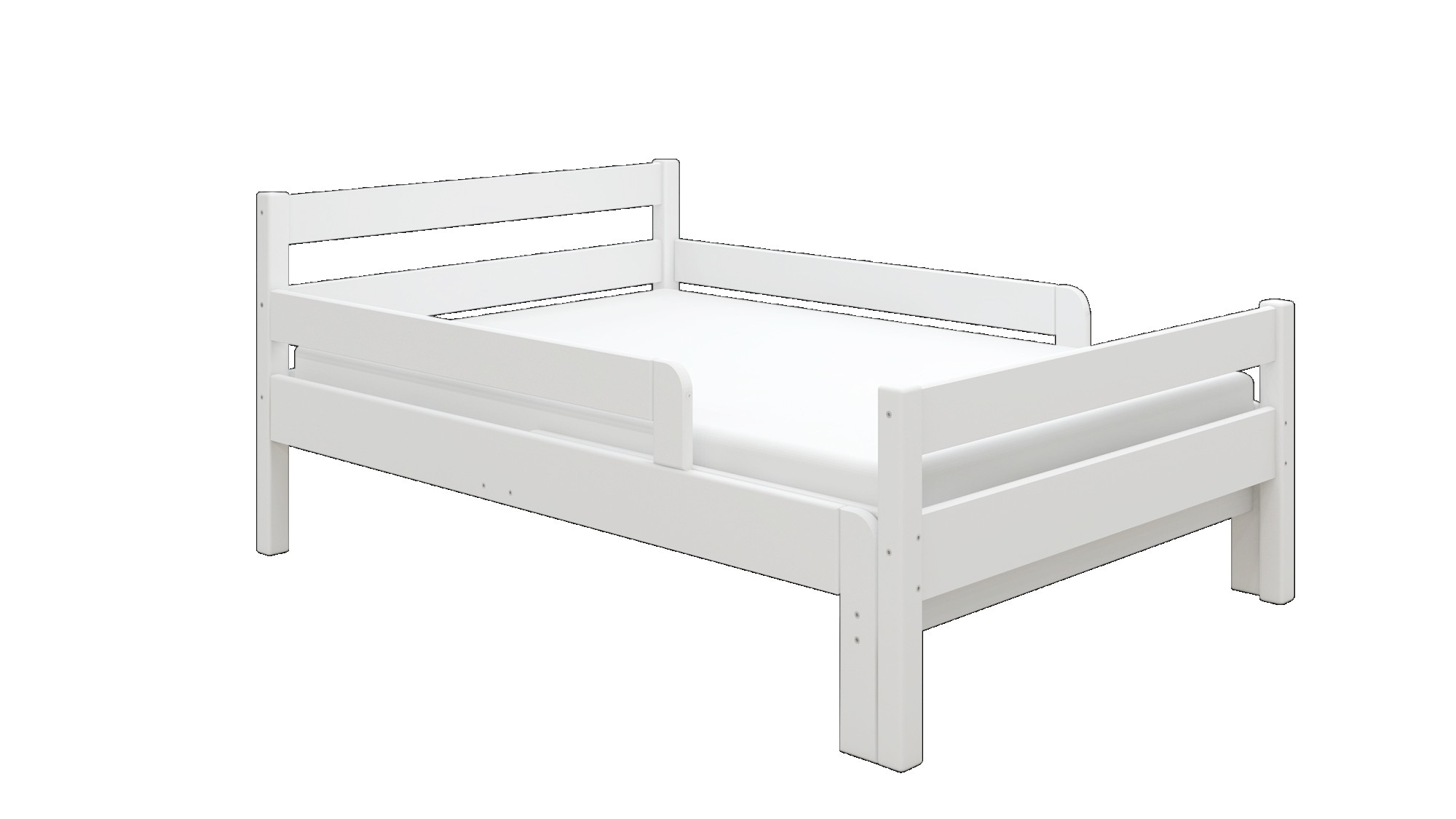 OTTO home Kinderbett »Wenke,  ausziehbar von 140 bis 200 cm, FSC®« 90cm Breite, 140-200cm Liegefläche,  massive Kiefer, mit Lattenrost, zeitlose Optik,  Rausfallschutz