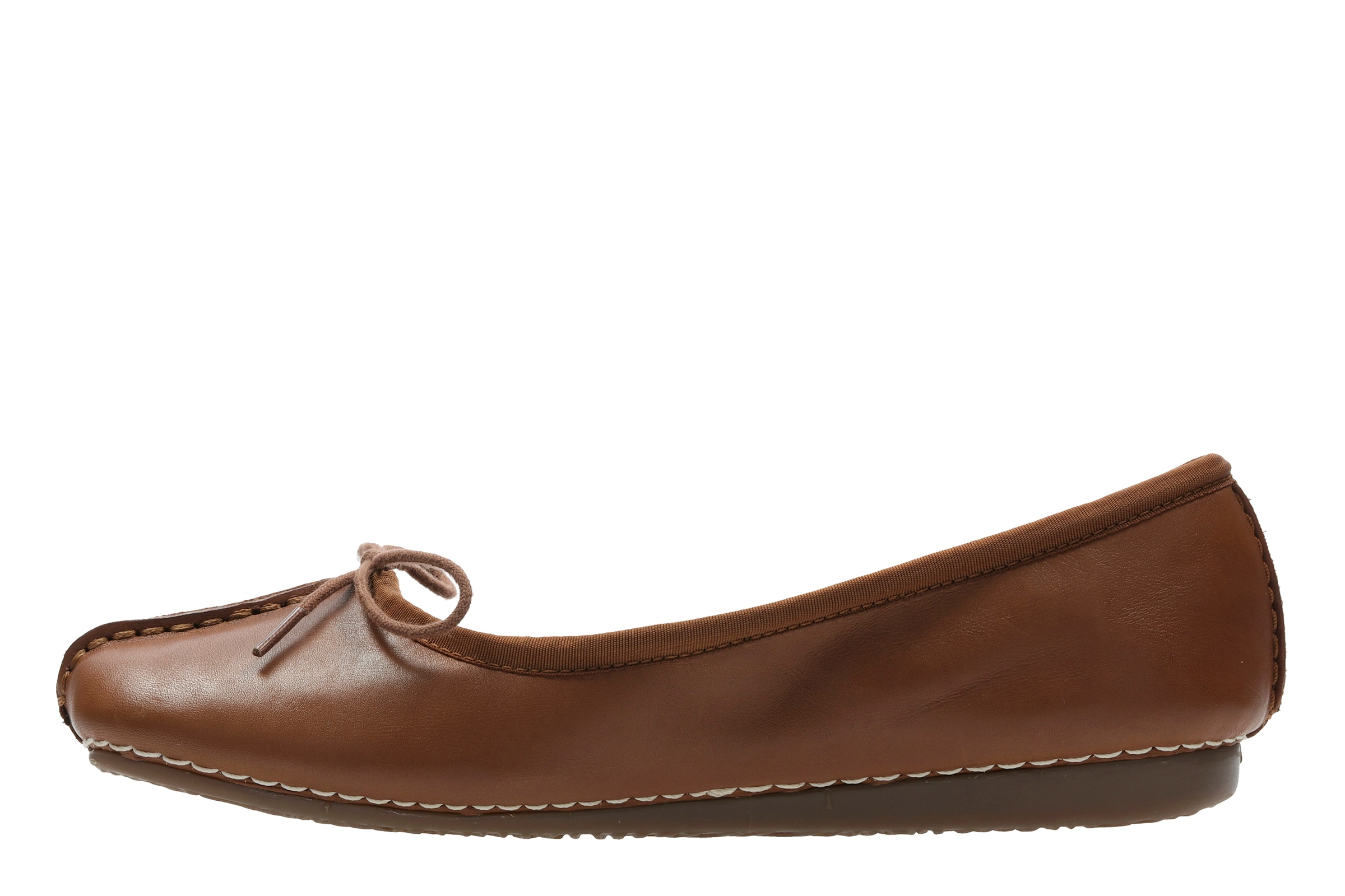 Clarks Ballerina »Freckle Ice«, Slipper, Flats, Flats, Slipper mit Schleifchen