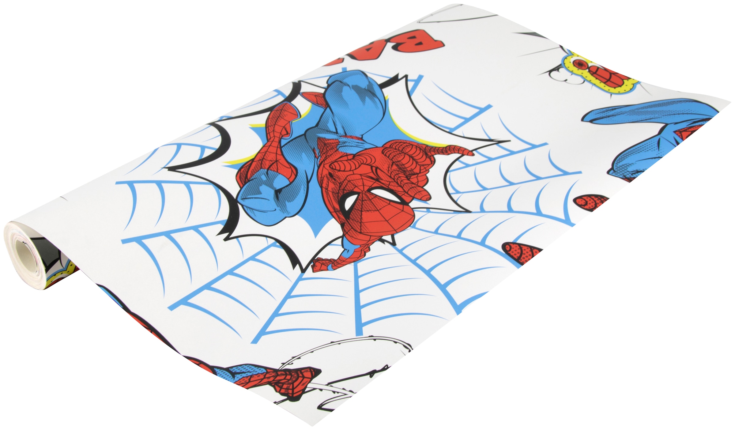 Disney Papiertapete »Spiderman Pow!«, Blau/Weiβ - 10mx53cm