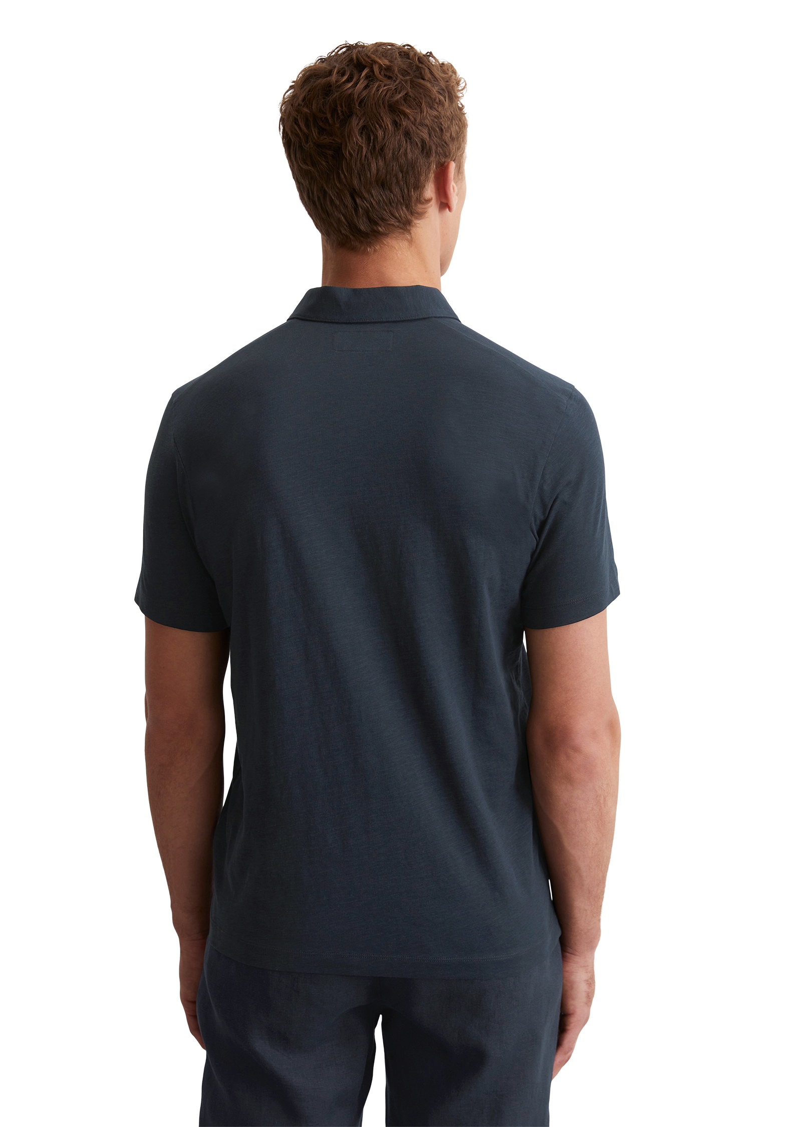 Marc O'Polo Poloshirt, mit lebendiger, bewegter Oberfläche
