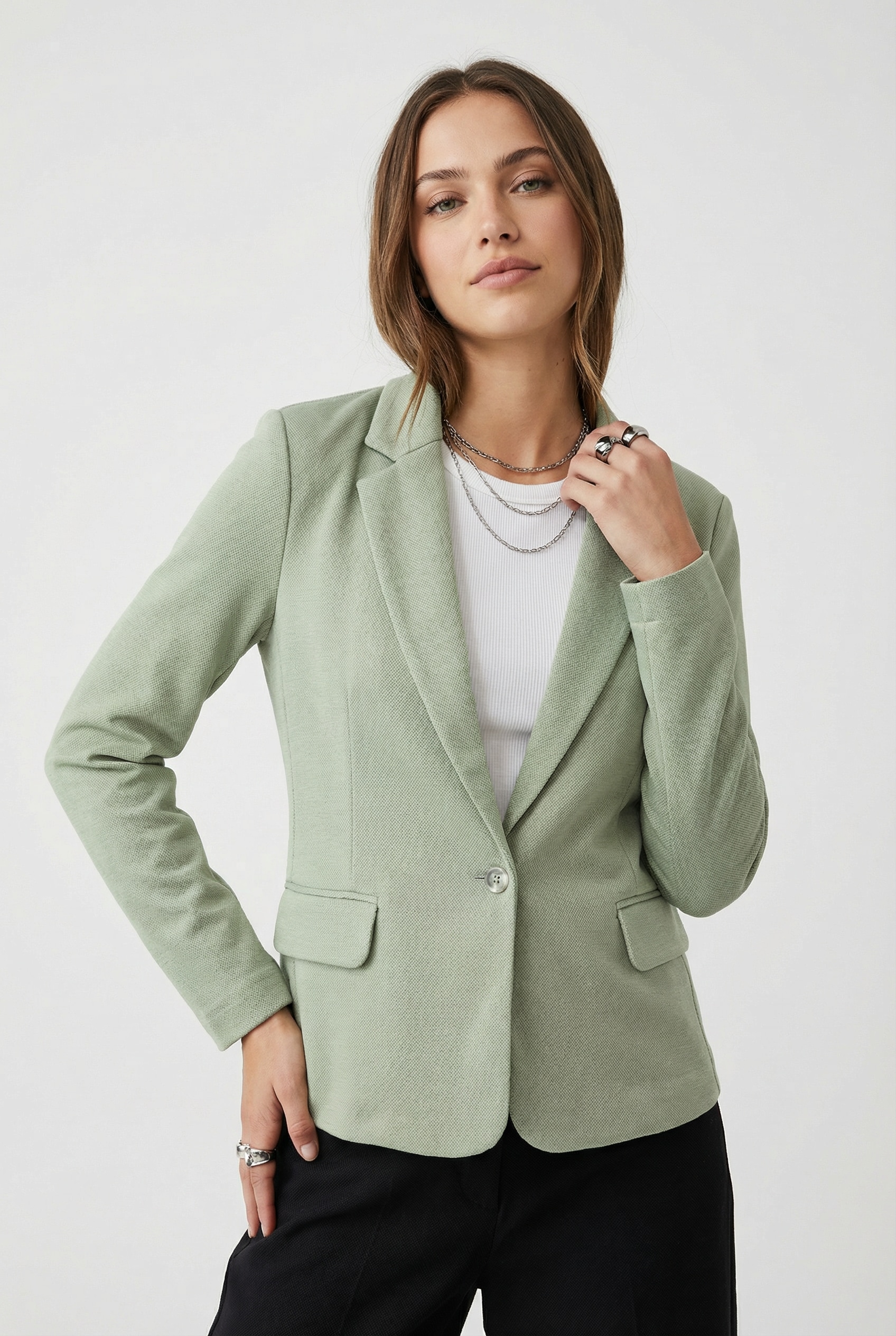 Vero Moda Jerseyblazer »VMJULIA LS BLAZER JRS NOOS« Materialmix, regular fit