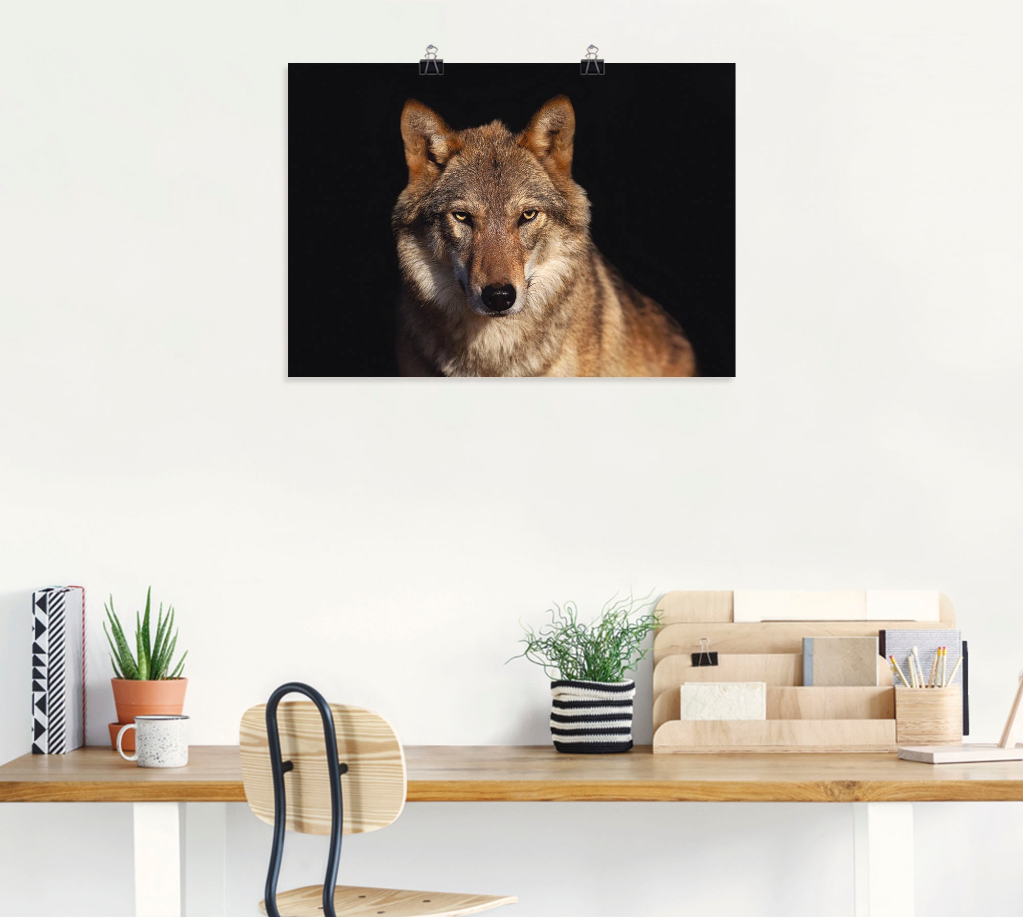 bestellen St.), Poster als »Wolf«, Alubild, Wildtiere, Artland Rechnung (1 Wandaufkleber Größen Leinwandbild, auf oder in versch. Wandbild