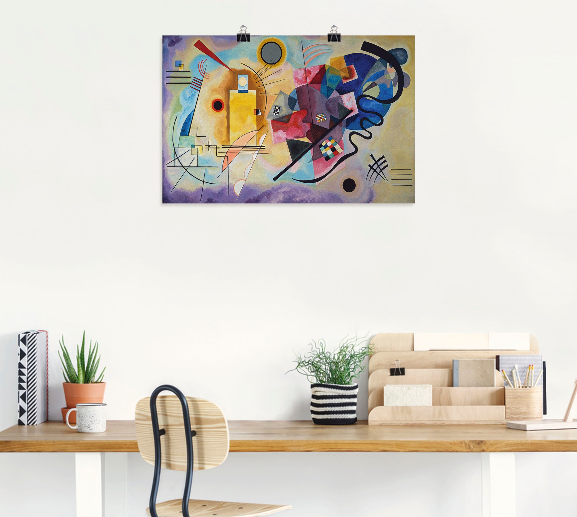 Artland Wandbild »Gelb, rot und blau. 1925«, Muster, (1 St.), als Alubild, Outdoorbild, Poster, Wandaufkleber in verschied. Größen
