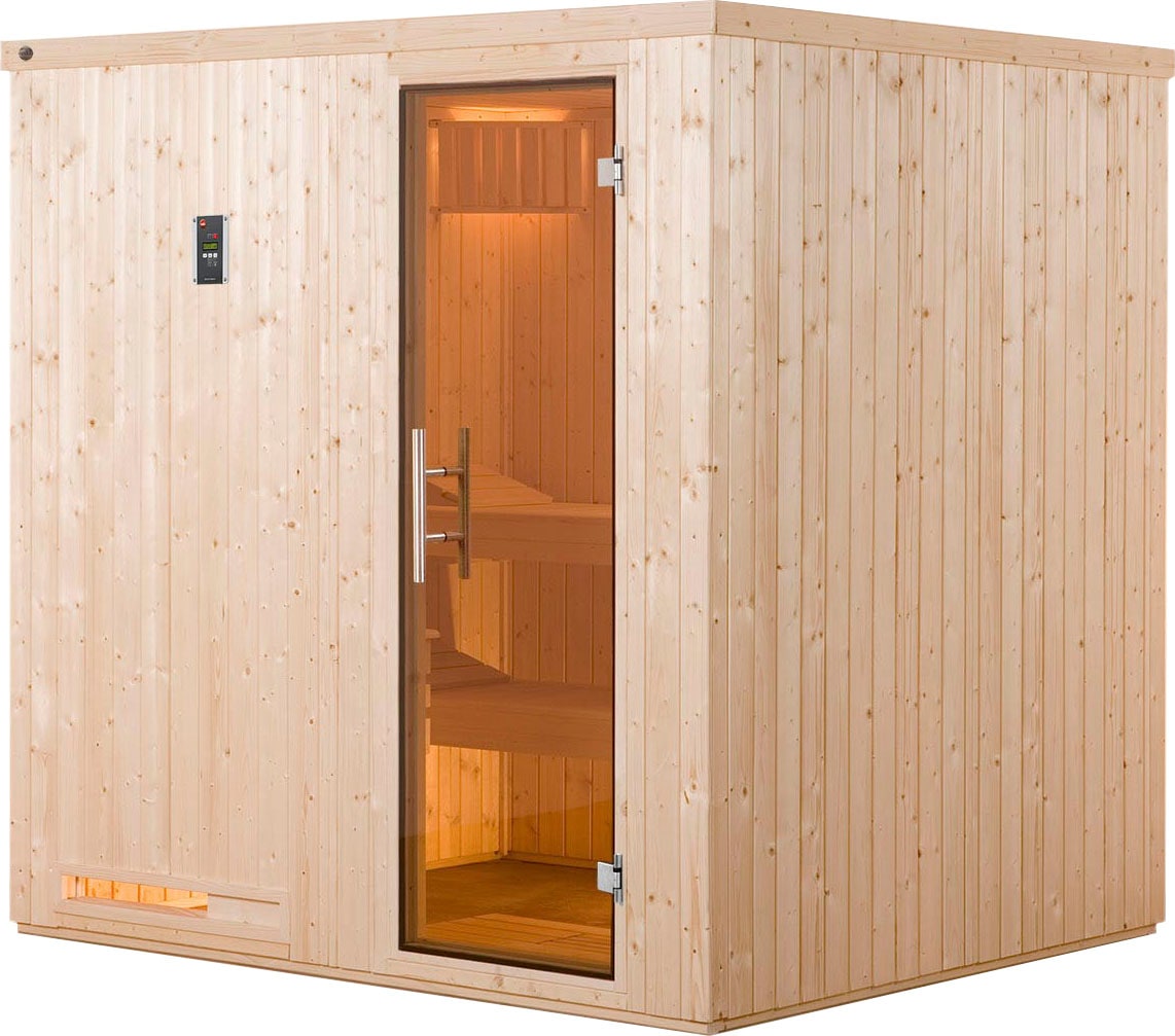 weka Sauna »Halmstad«, 7,5 kW-Ofen mit digitaler Steuerung