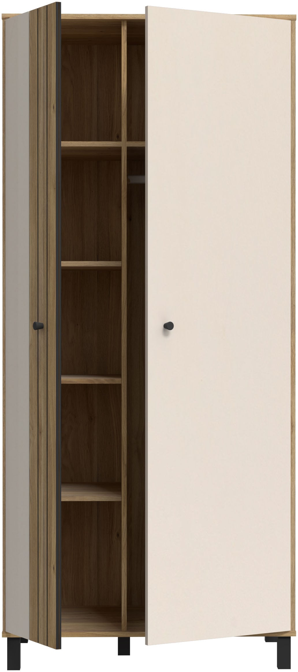 FORTE Highboard »Killarney«, Schrank, Stauraum, Soft Close, Kleiderstange