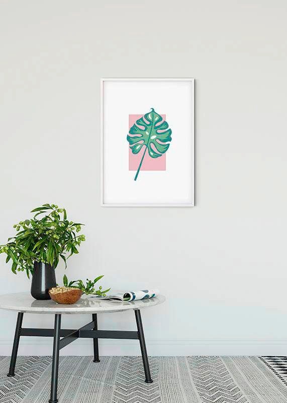 Komar Bild »Minnie Mouse Leaf«, Disney, (1 St.), Wandbild zur Dekoration im Kinderzimmer - ohne Rahmen