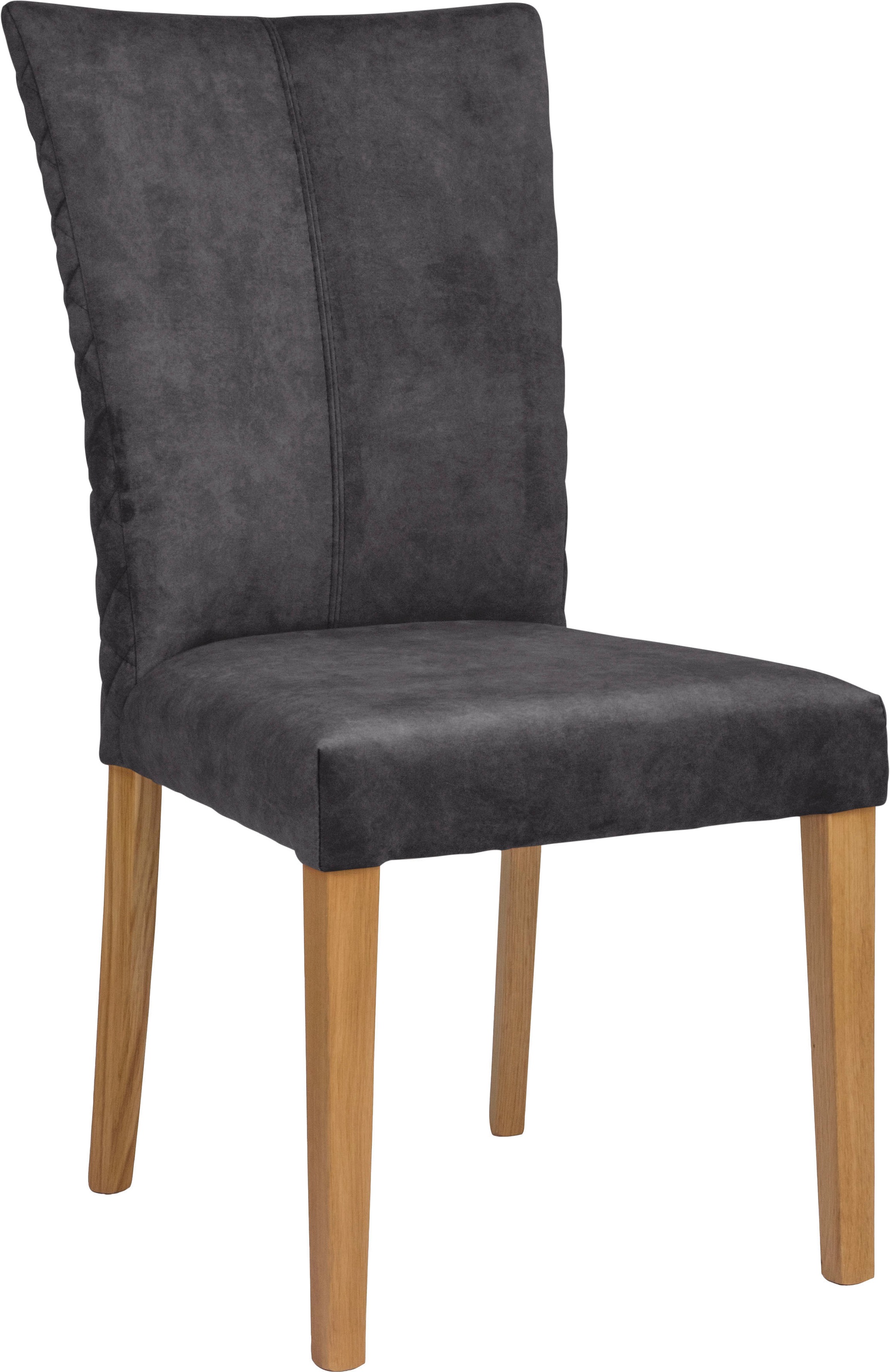 Leonique Esszimmerstuhl »Vence« (Set) 2 Stk. Samtvelours mit Rautensteppung günstig online kaufen