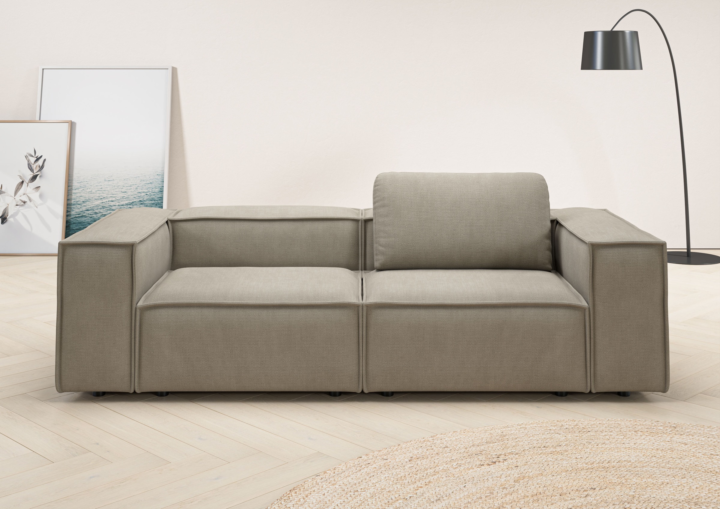 Home affaire 2-Sitzer »Watertown, modernes Sofa 246 cm breit, auch in Feinc günstig online kaufen