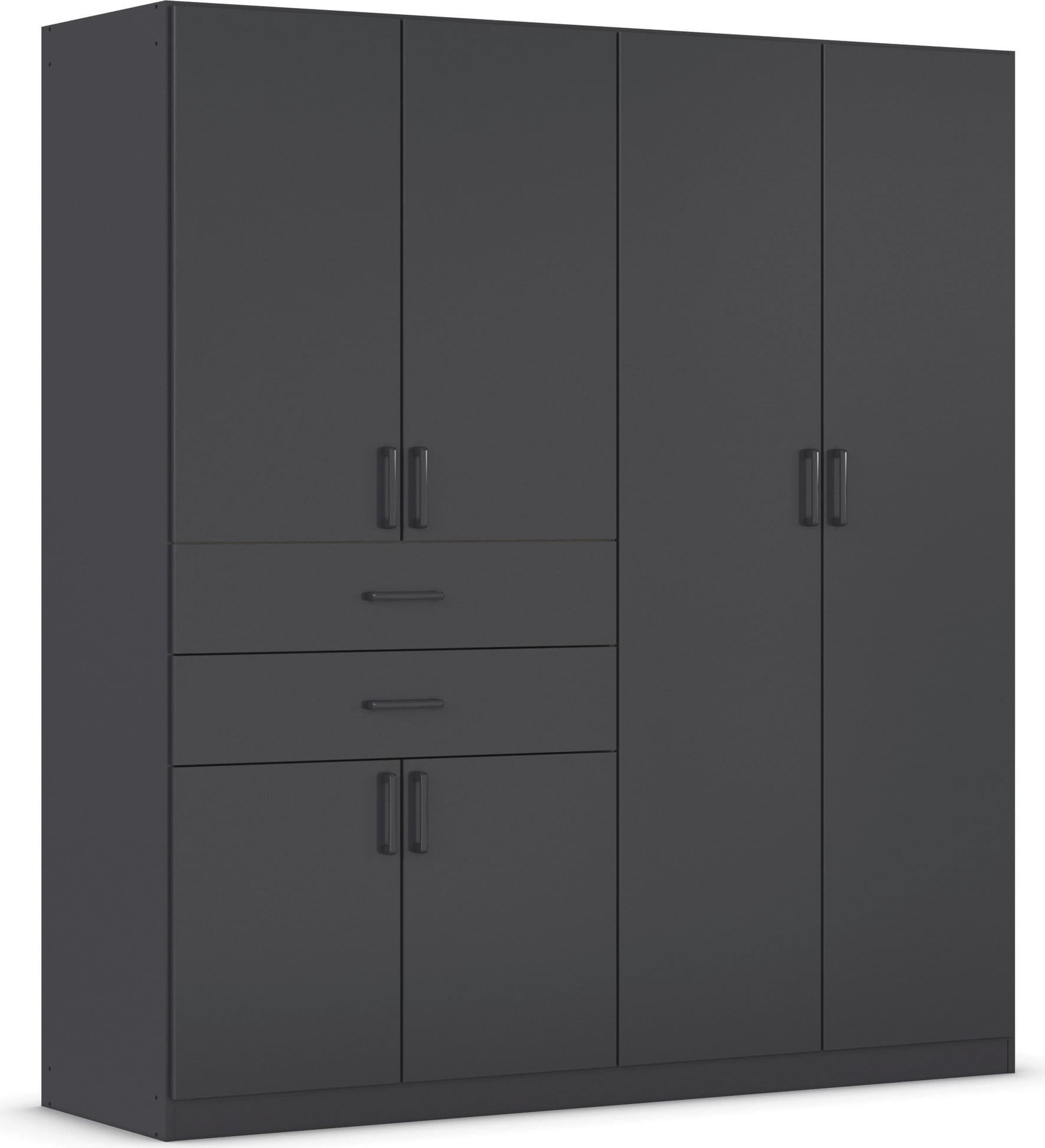 rauch Drehtürenschrank »Kleiderschrank Schrank Garderobe MAIKA mit Dekor-Front«, 2 Schubladen, in verschiedenen Breiten, Höhen, Farben, MADE IN GERMANY