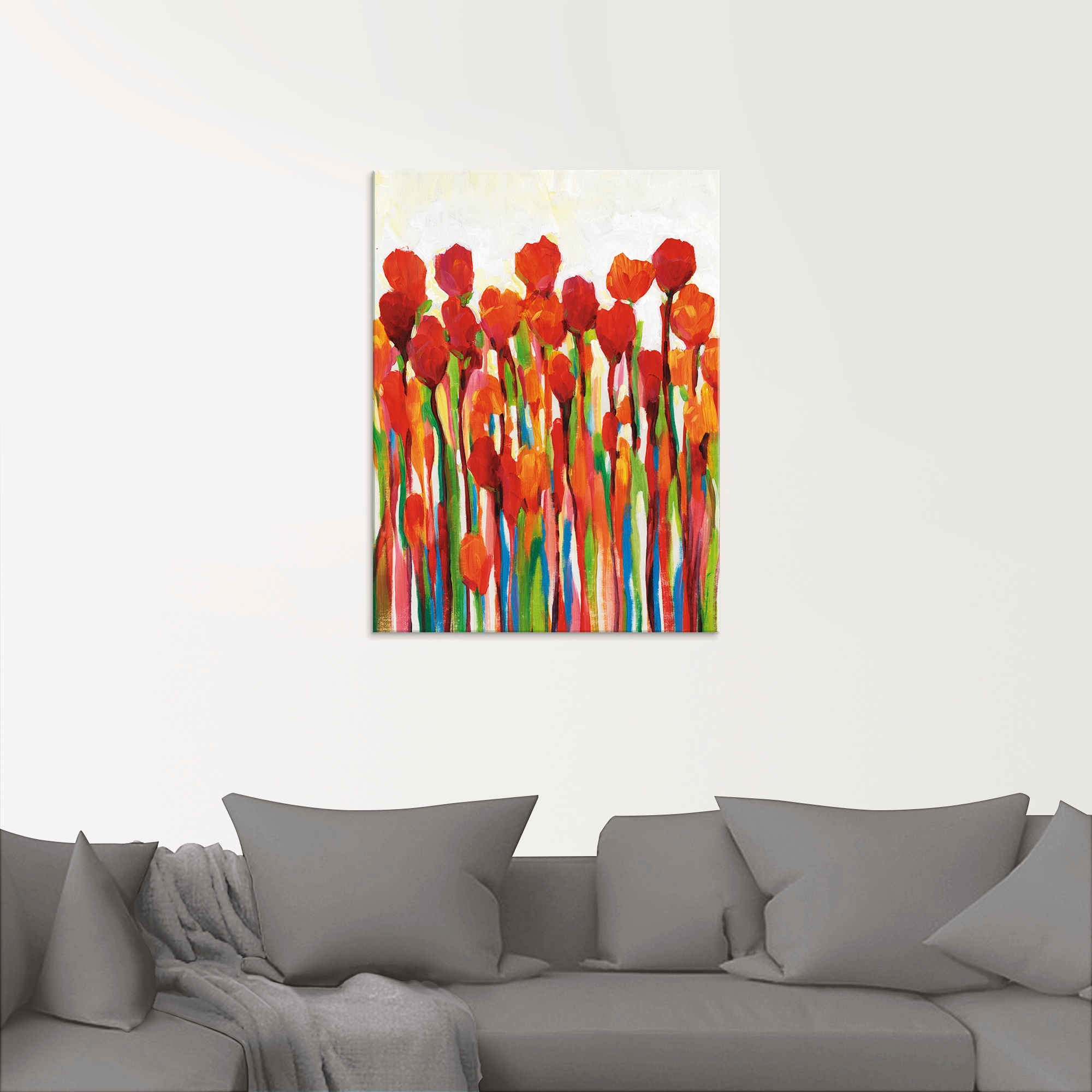 Artland Glasbild »Strotzen mit Farben II«, Blumenwiese, (1 St.), in verschi günstig online kaufen