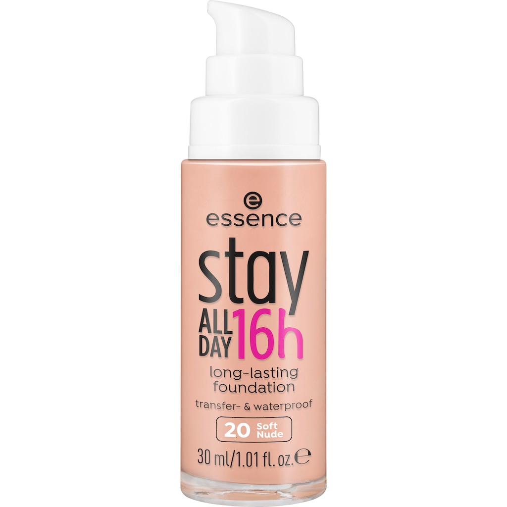 Essence Foundation »stay ALL DAY 16h long-lasting«, (Set, 3 tlg.)