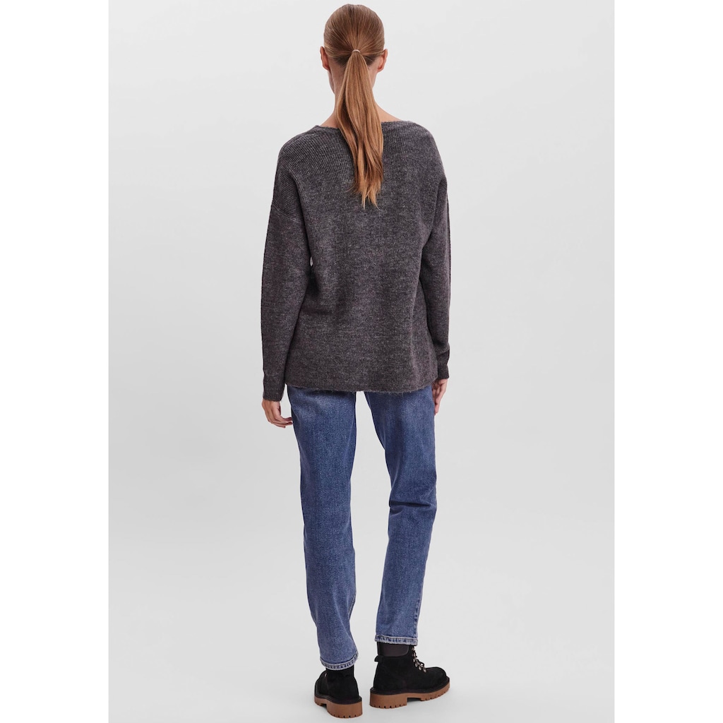 Vero Moda V-Ausschnitt-Pullover »VMCREWLEFILE LS V-NECK BLOUSE NOOS«