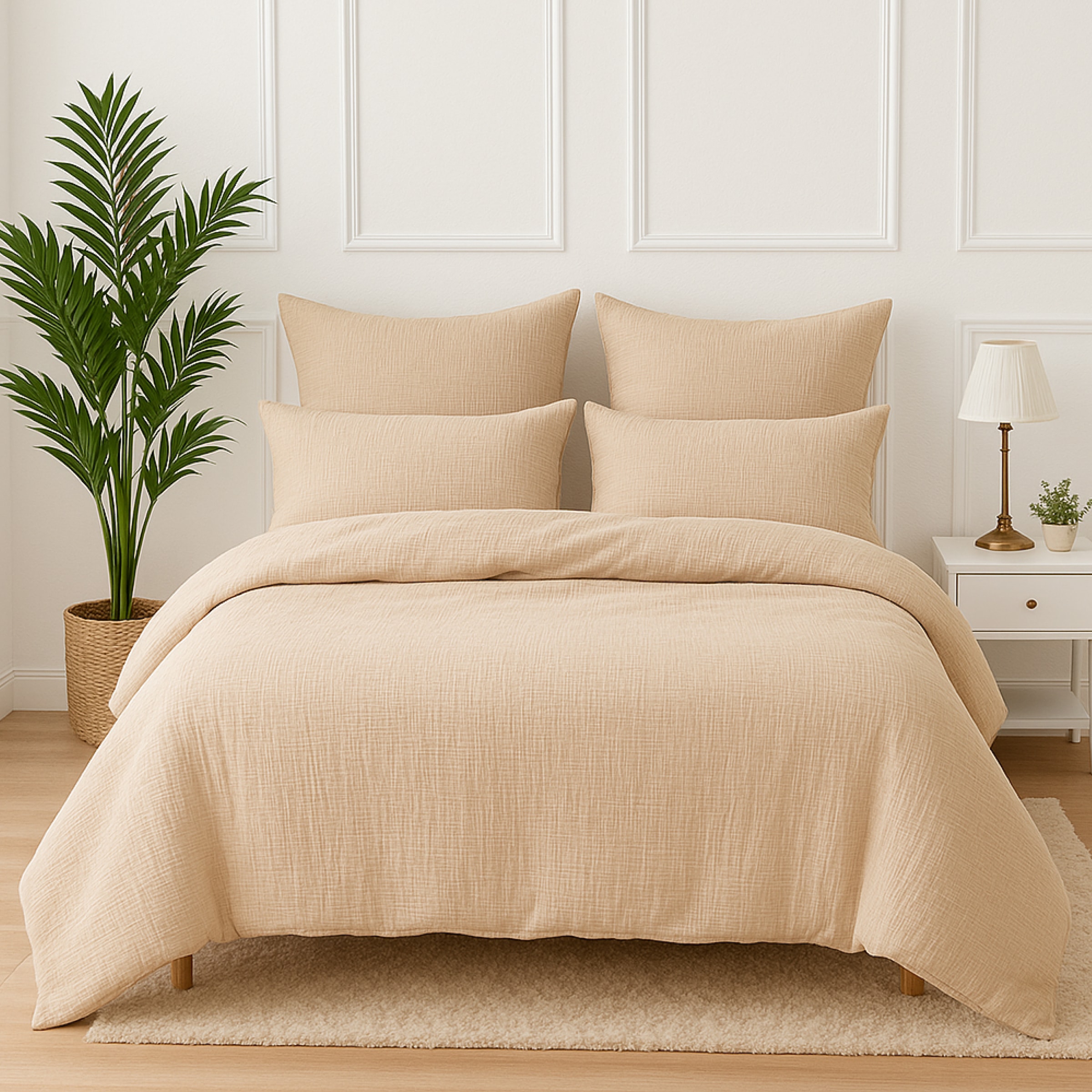 Wolkenfeld Bettwäsche »Wolkenfeld Premium Musselin mit Reißverschluss« 4 tl günstig online kaufen