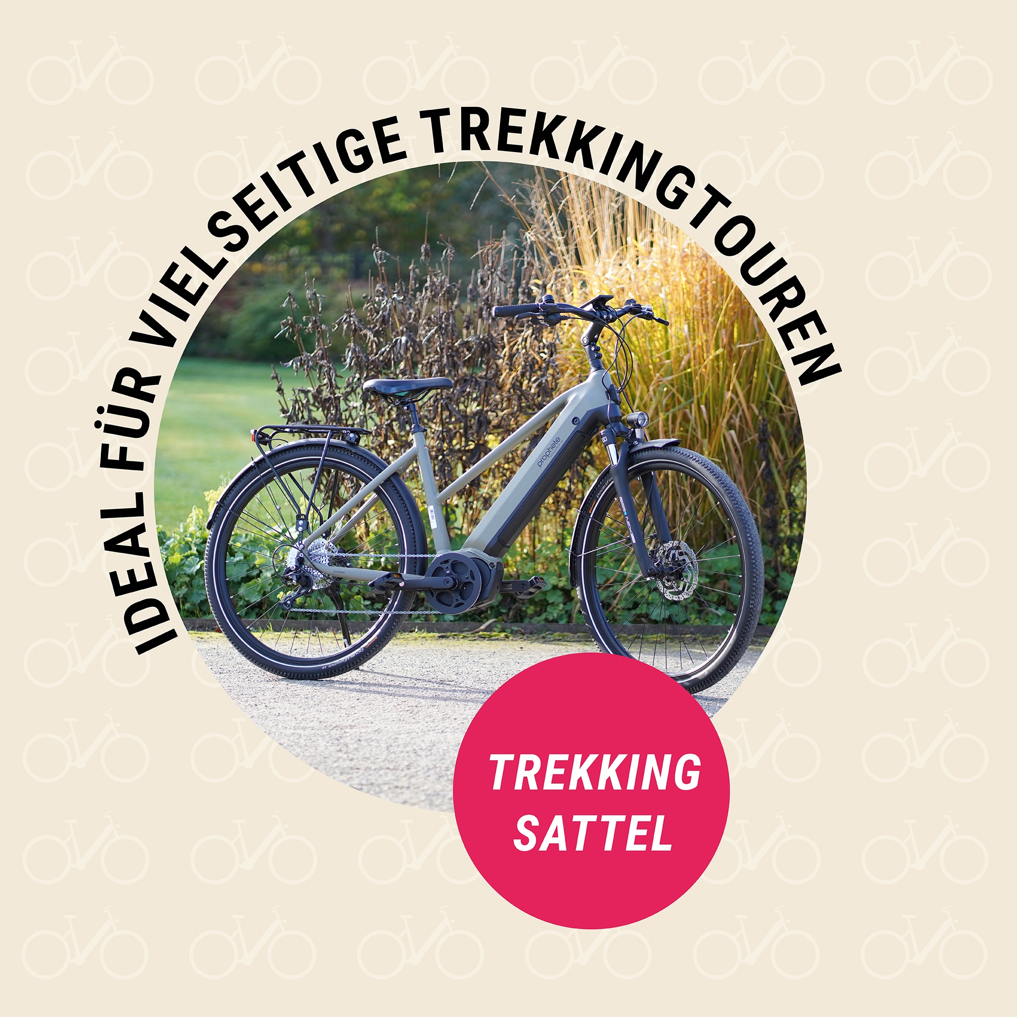 Prophete Fahrradsattel »Trekkinsattel«