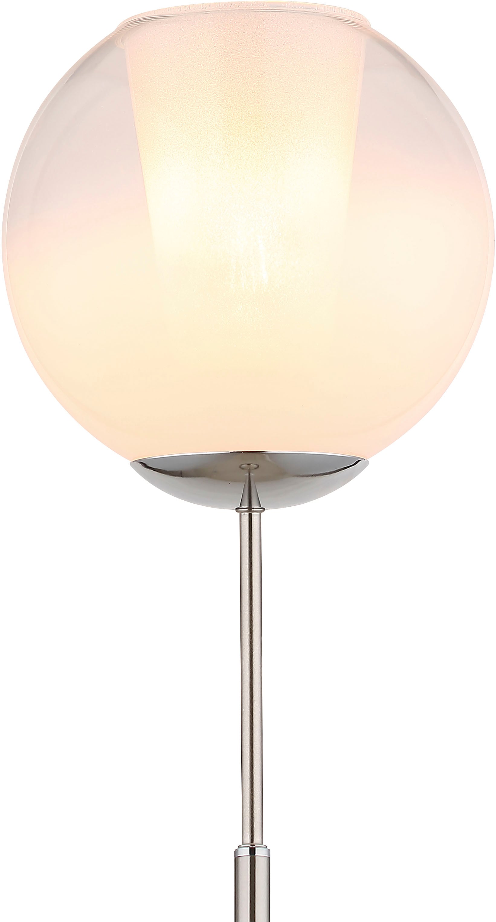 GLOBO LIGHTING Stehlampe »BARRY« E27 1 Stk. Stehlampe Glaskugel opal klar verlaufend Glaskristallleuchte