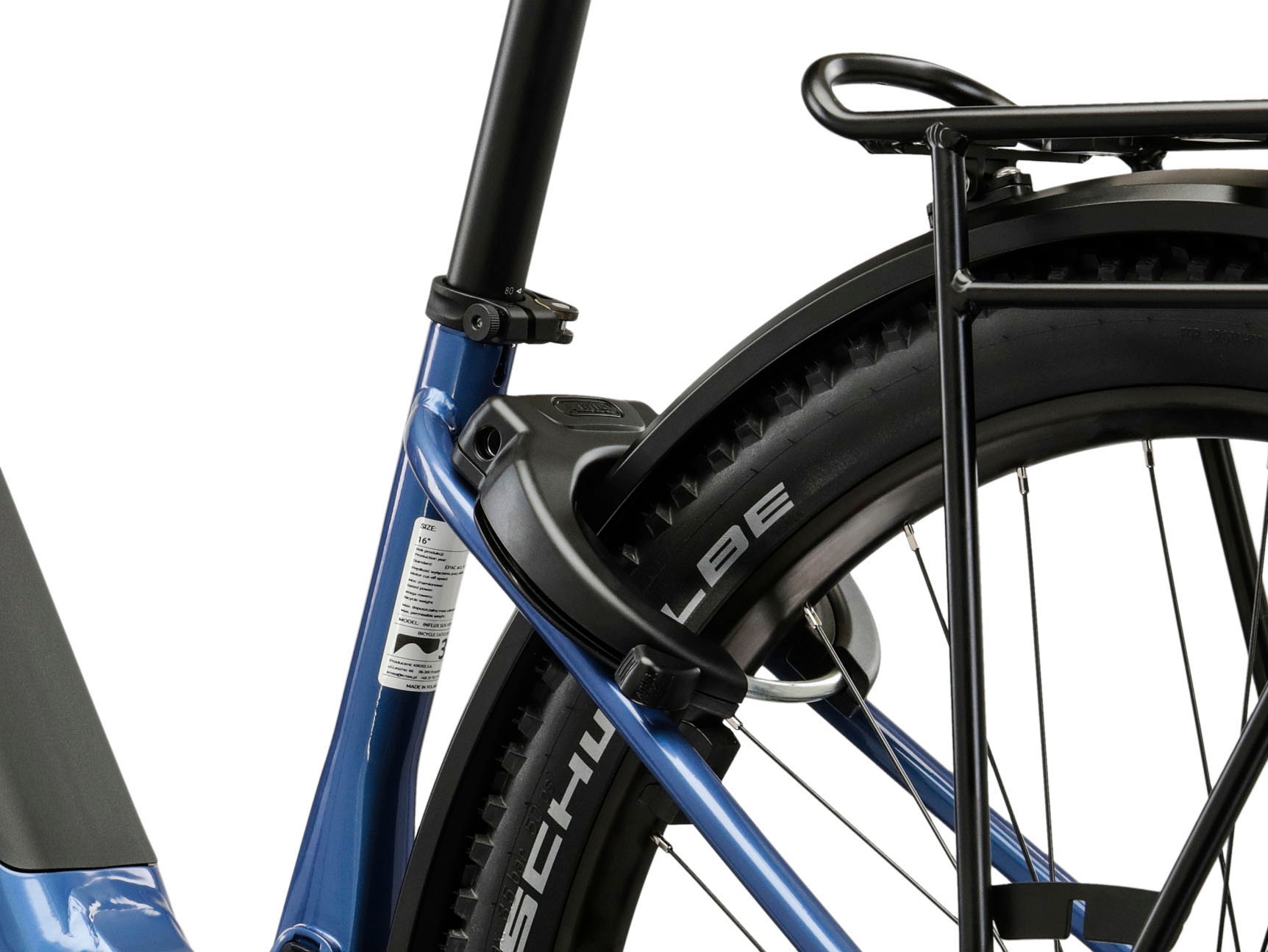 Kross »Influx Hybrid SUV 2.0 16,7Ah / 600 Wh 29 Zoll blau 9 Gänge 2026« 9 Gang Shimano CUES U4000 Schaltwerk Kettenschaltung Mittelmotor 250 W BOSCH PERFORMANCE LINE PX Mittelmotor