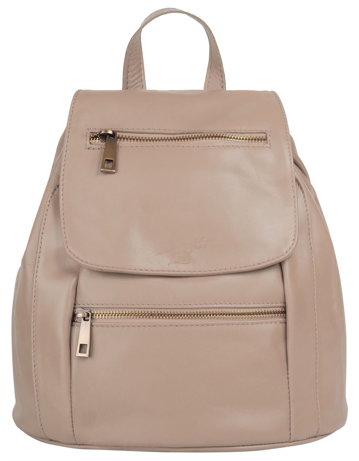 Cityrucksack, echt Leder, Made in Italy