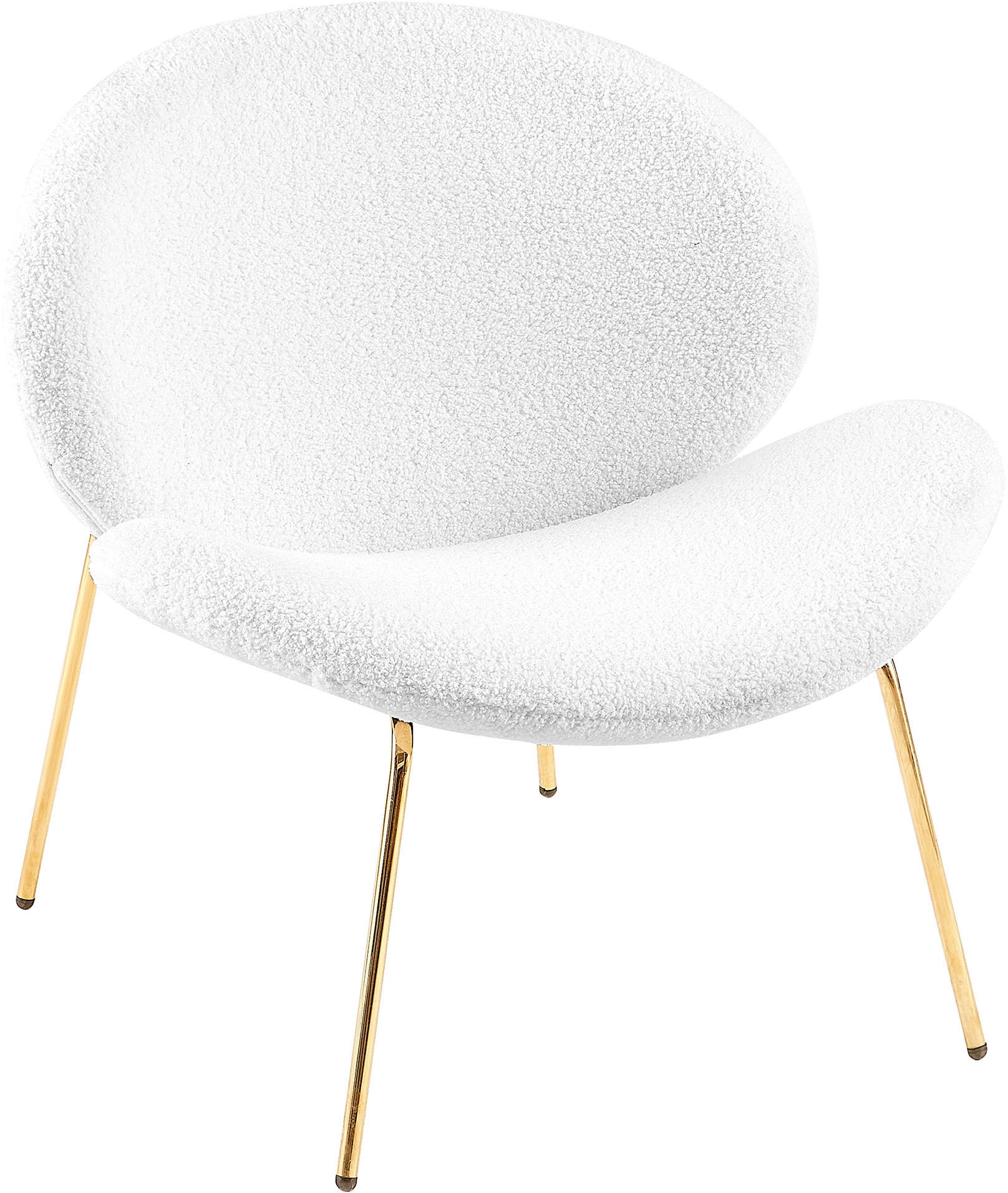 Kayoom Polsterstuhl »Stuhl Jaden 125 2er-Set, im angesagten Stoff mit dem Kräusel-Effekt«, (Set), 2 St., Ästhetisch minimalistisches Design, Bouclé Stoff, breites Sitzen