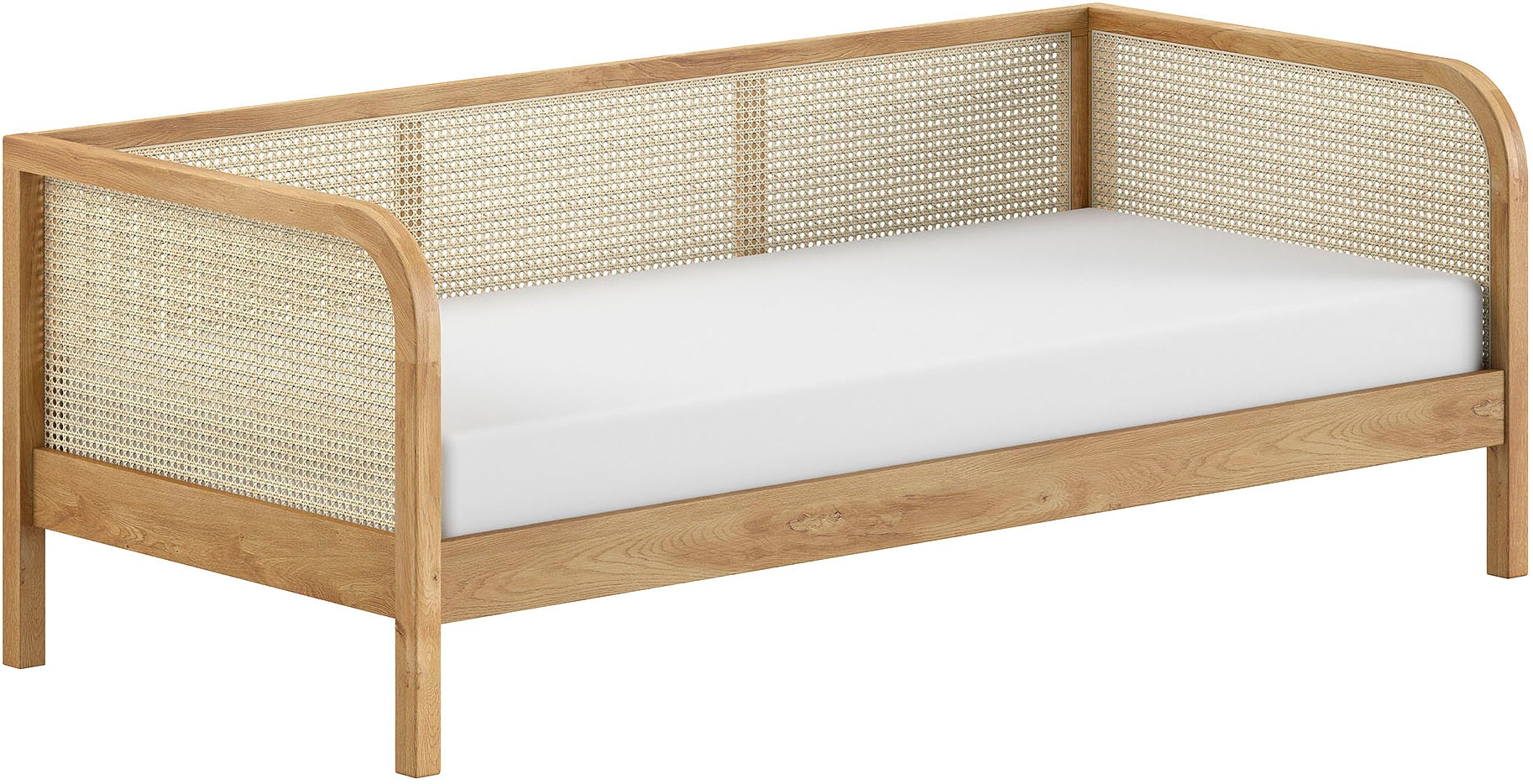 Home affaire Bett »Olive, mit Eiche massiven Bettpfosten, Bettseiten furnie günstig online kaufen