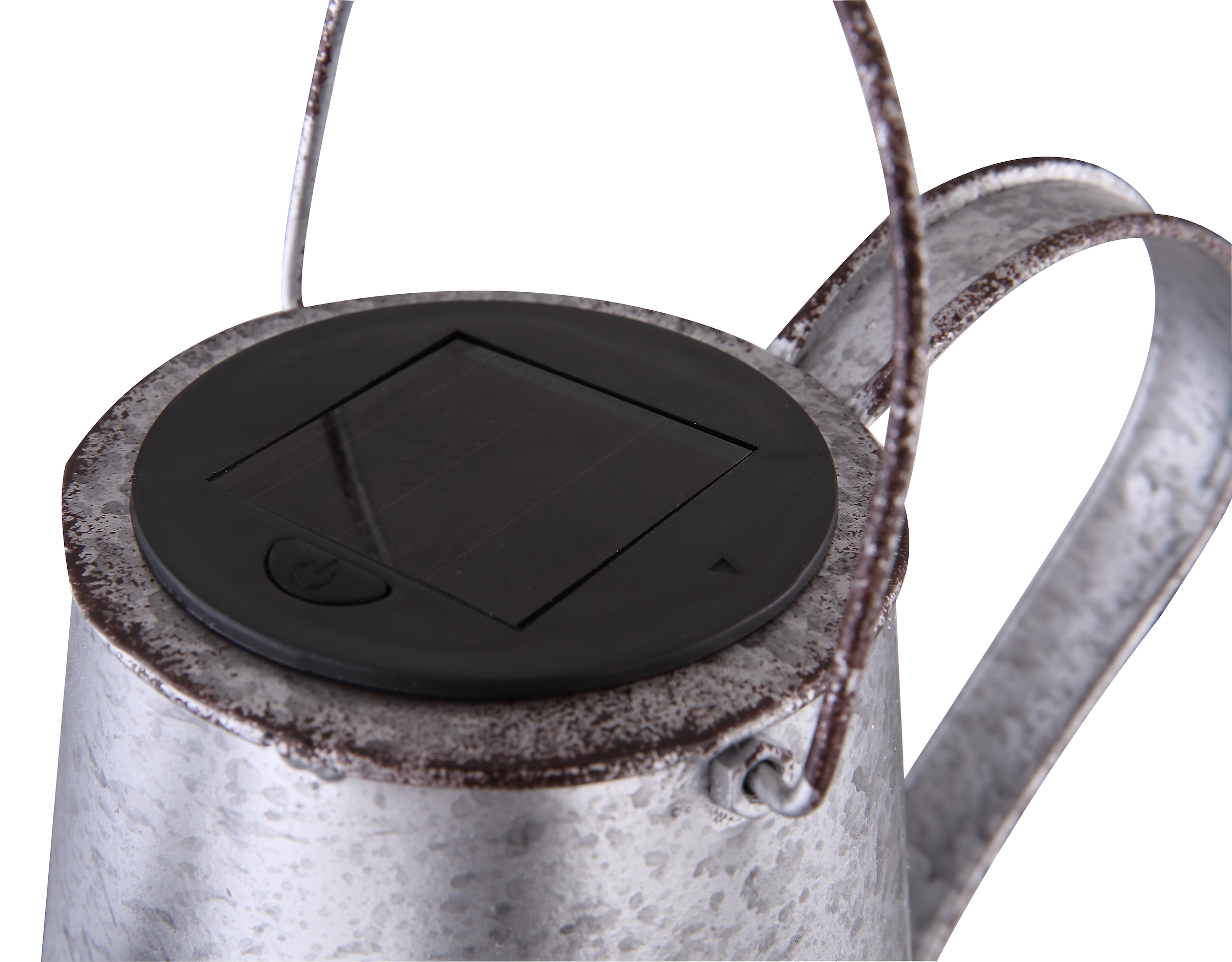 GLOBO LIGHTING LED Solarleuchte »SOLARLEUCHTE METALL SILBERGRAU, 80XLED« LED-Modul 1 Stk. Warmweiß Solar Garten Terrasse Außenbeleuchtung Dekoleuchten