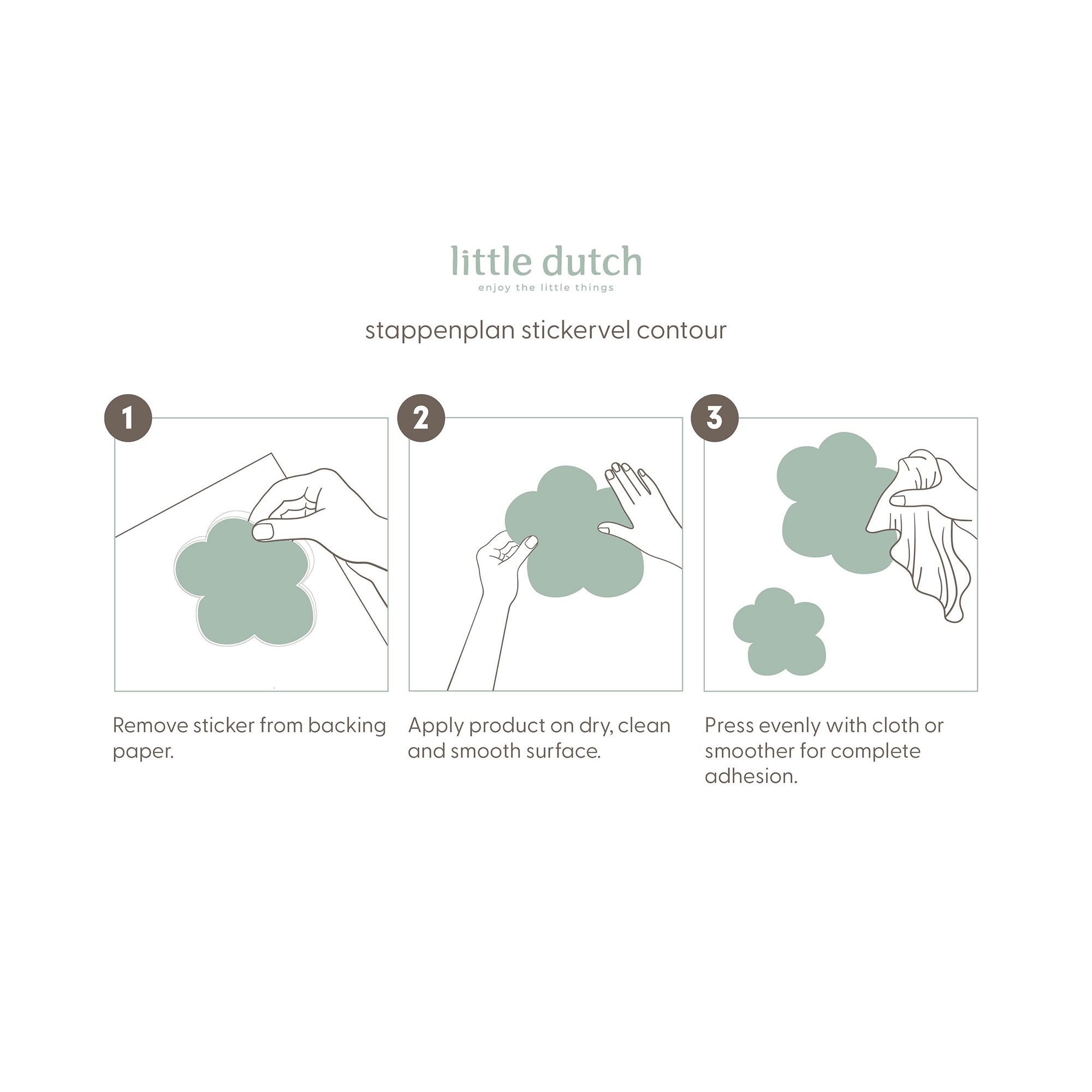 LITTLE DUTCH Wandtattoo »Wandsticker Set Fairy Garden (55x80cm)«, (1 St.)