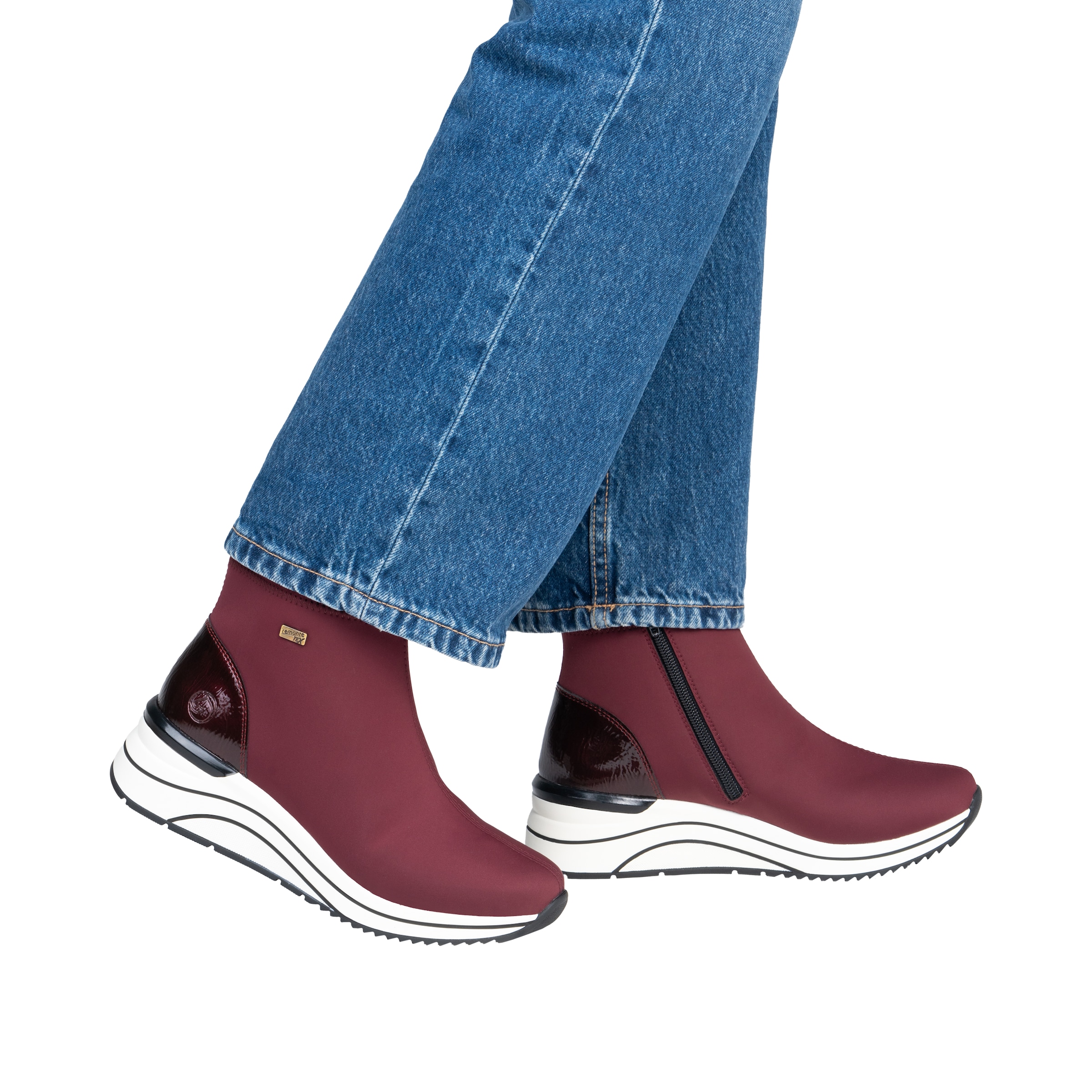Remonte Keilstiefelette  Reißverschluss-Boots mit wasserabweisender TEX-Membrane