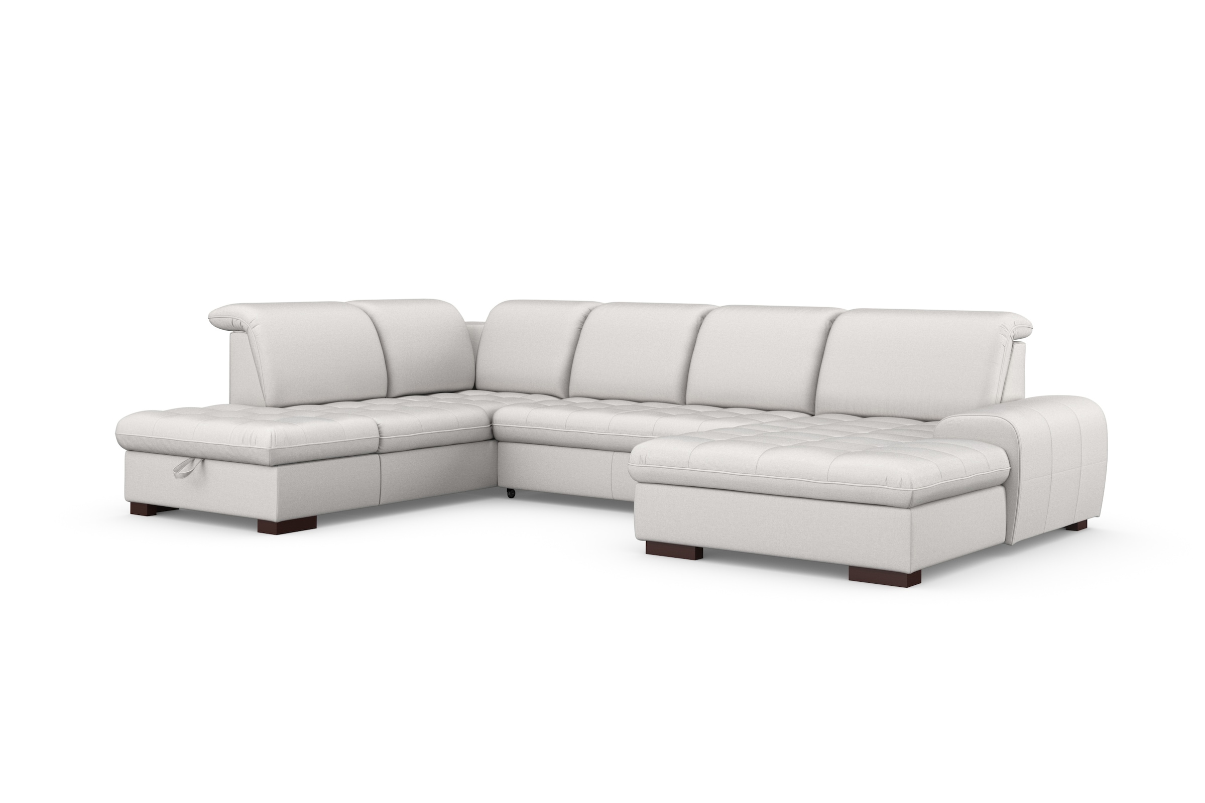 sit&more Wohnlandschaft »Luxor U-Form«, wahlweise mit Bettfunktion, Bettkasten und Kopfteilverstellung