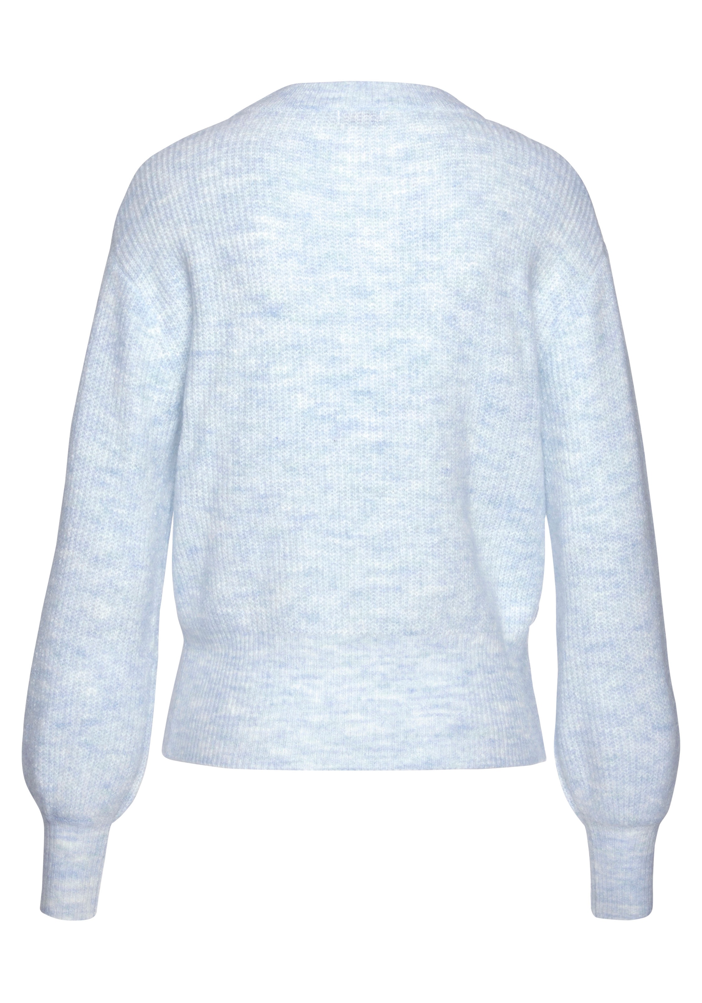 LASCANA Strickpullover, in Melange-Optik, lockerer Damenpullover