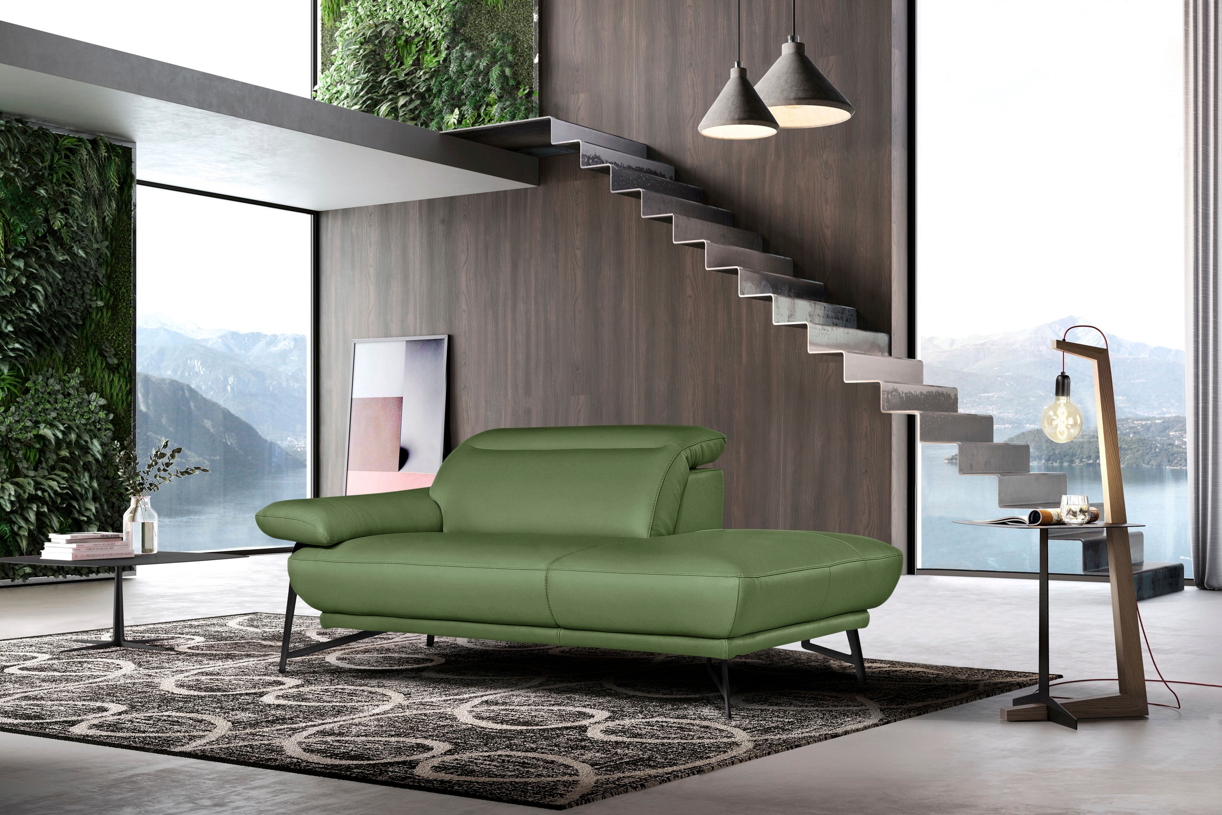 Egoitaliano Sofa »Anais, Design mit hohem Sitzkomfort, Fußfarbe schattengra günstig online kaufen