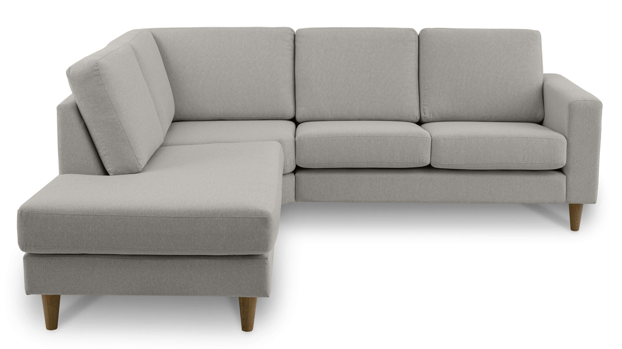 andas Ecksofa »Tvinno«, im skandinavischen Stil, L-Form, mit Massivholzfüßen, Breite 230 cm