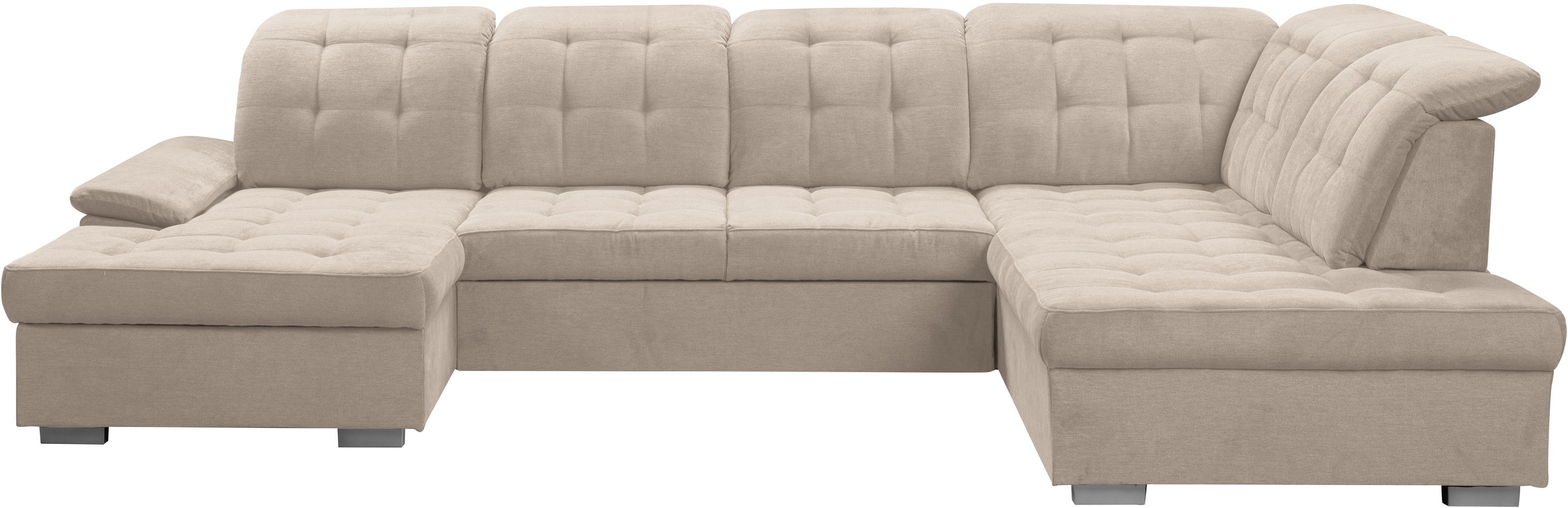 WERK2 Wohnlandschaft »Kordula-New U-Form«, Sofa in U-Form mit Schlaffunktio günstig online kaufen