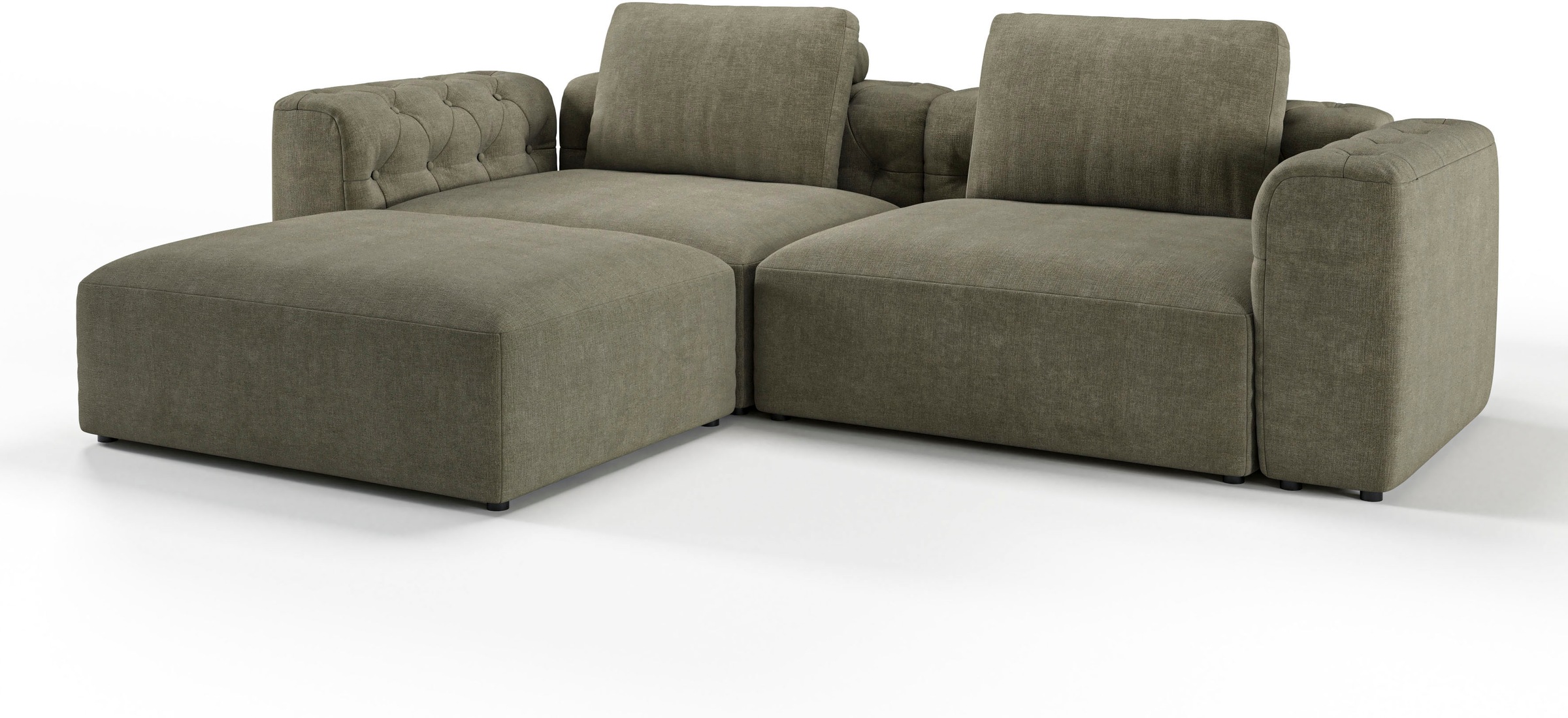 RAUM.ID Ecksofa »Cushid L-Form«, Modulset, bestehend aus 3 Teilen