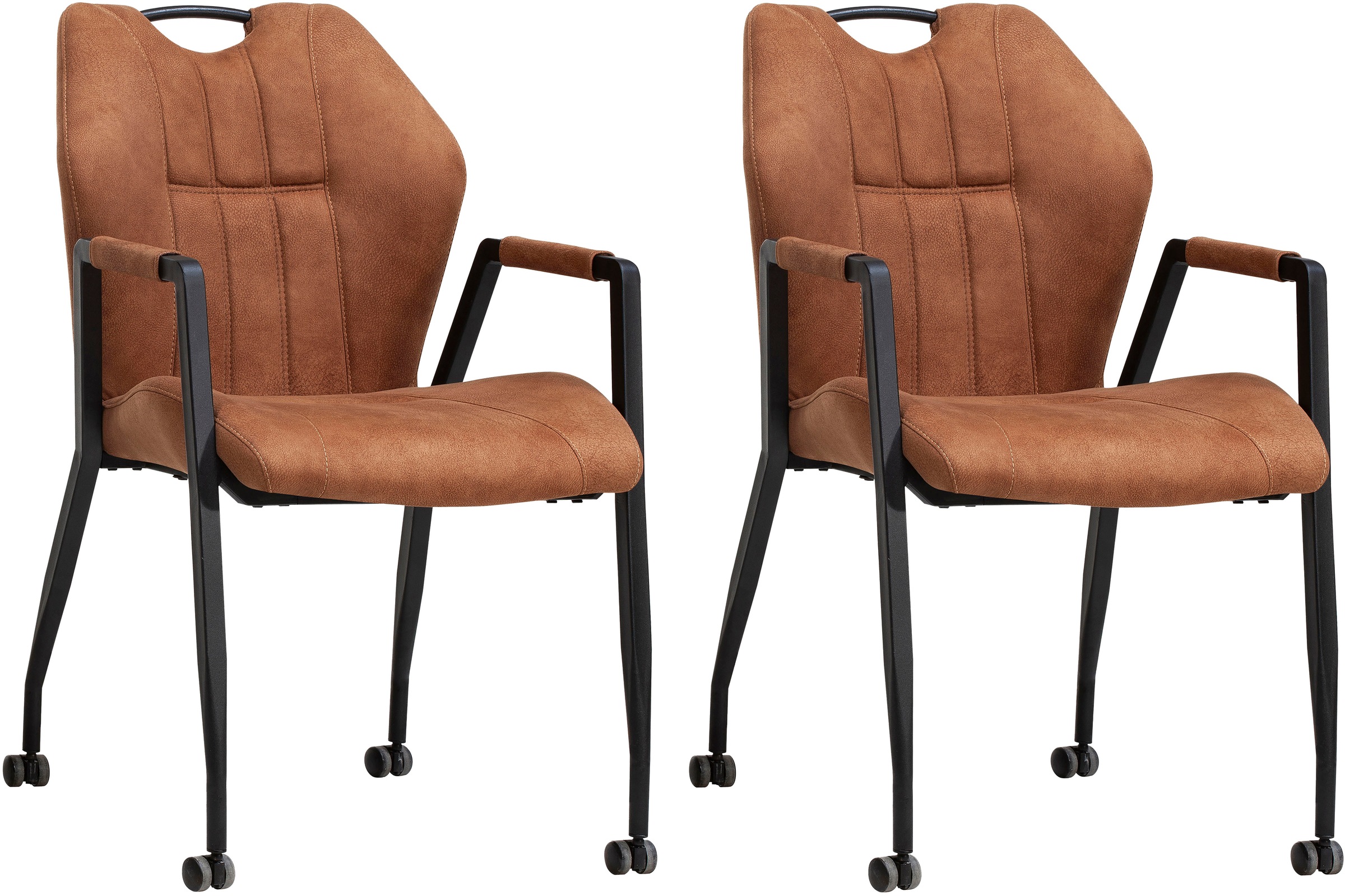 OMG Design Armlehnstuhl »Point« (Set) 2 Stk.Esszimmerstuhl mit Rollen, Büro günstig online kaufen