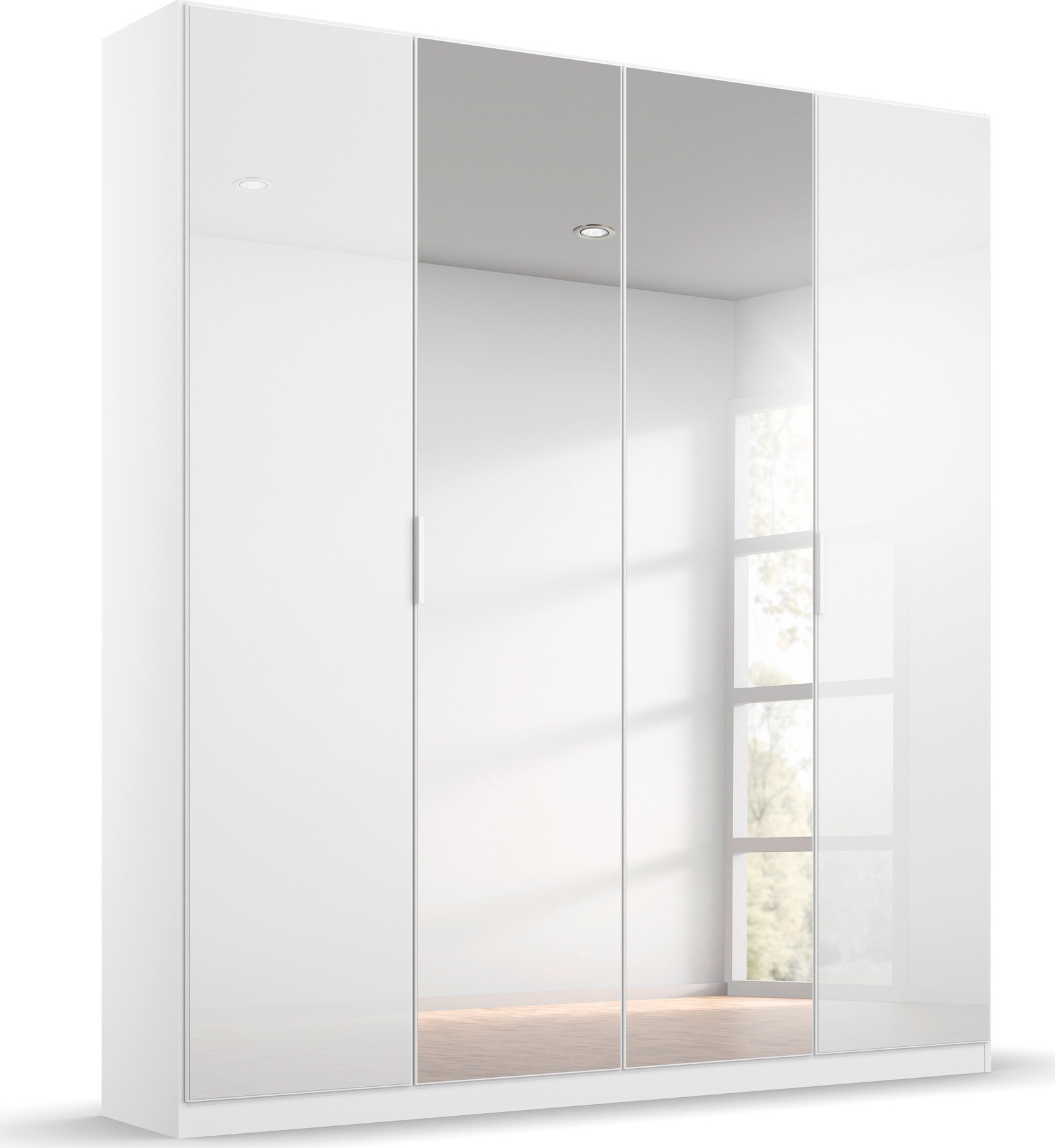 rauch Drehtürenschrank »Kleiderschrank Schrank Garderobe KOLUNA mit Glastür günstig online kaufen