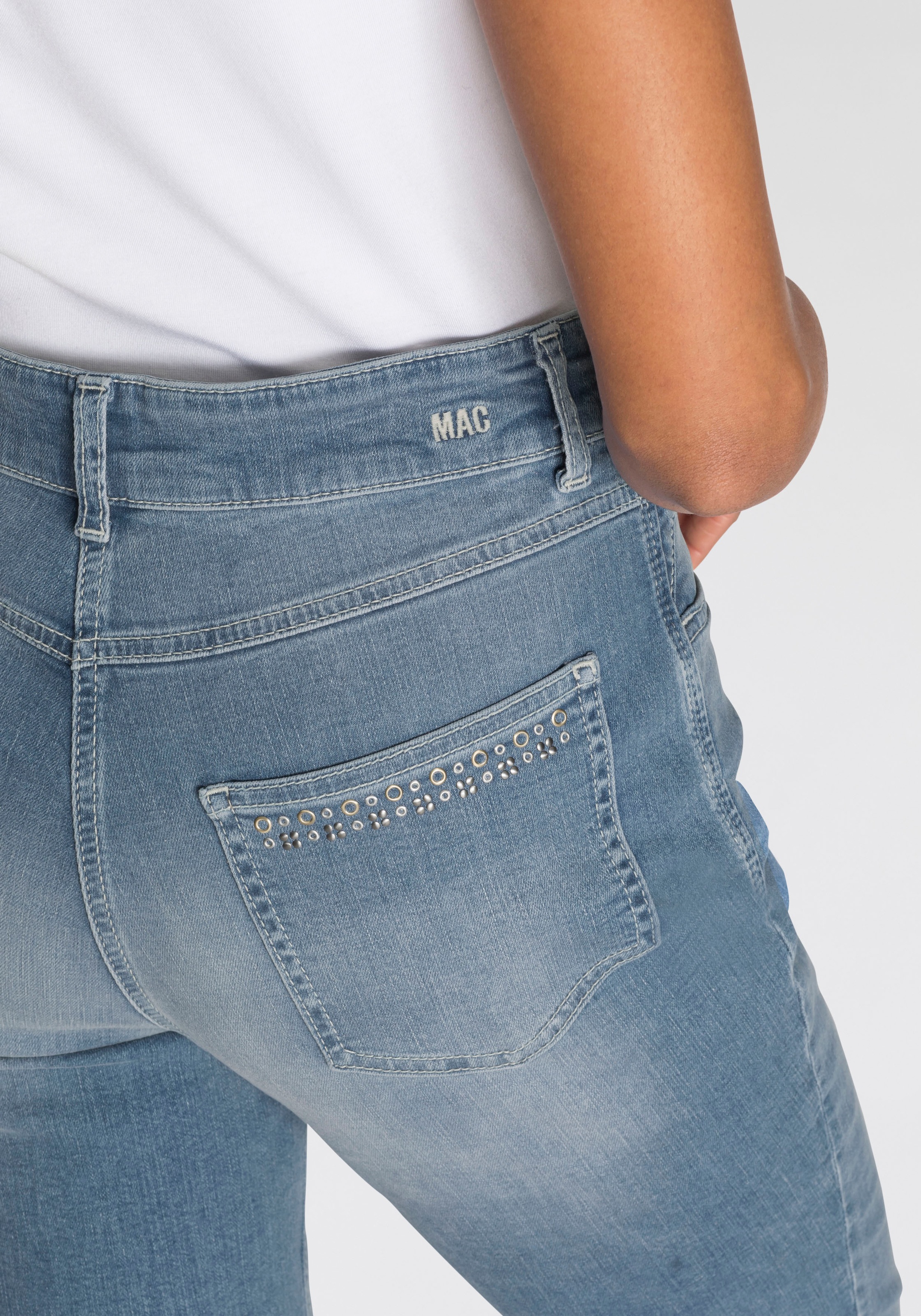 kaufen Taschen Jeans Gerade MAC online Nietenbesatz den hinteren an »Melanie-Rock«,