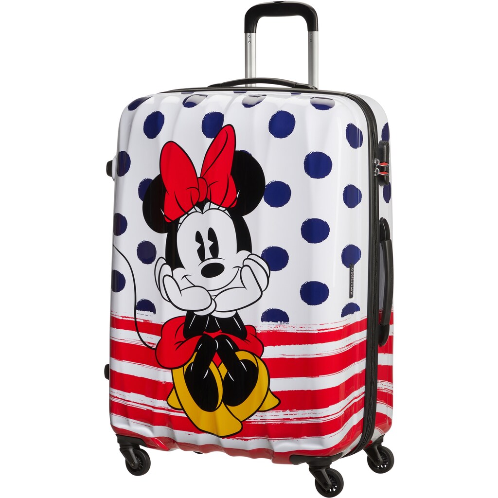 American Tourister® Hartschalen-Trolley »Disney Legends, Minnie Blue Dots, 75 cm«, 4 Rollen