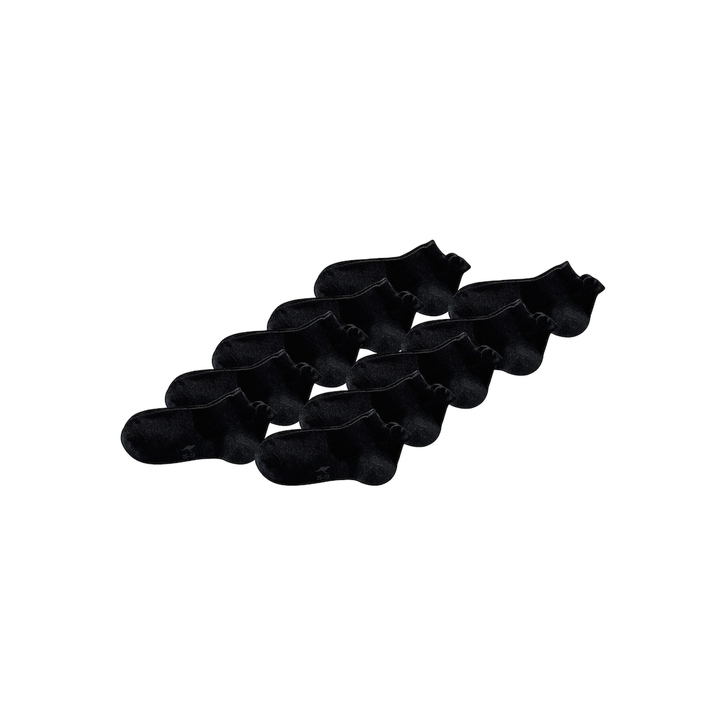 KangaROOS Sneakersocken, (10 Paar), mit erhöhtem Bündchen