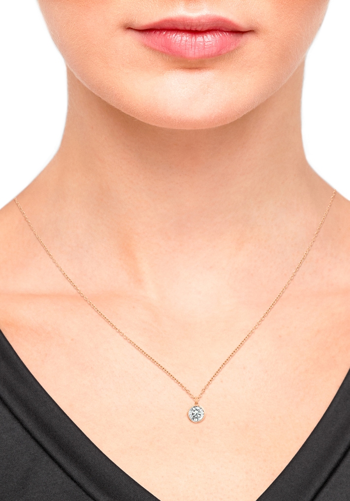 s.Oliver Kette mit Anhänger »Solitär-Optik, 2032969, 2032970, 2032971«, mit Zirkonia (synth.)