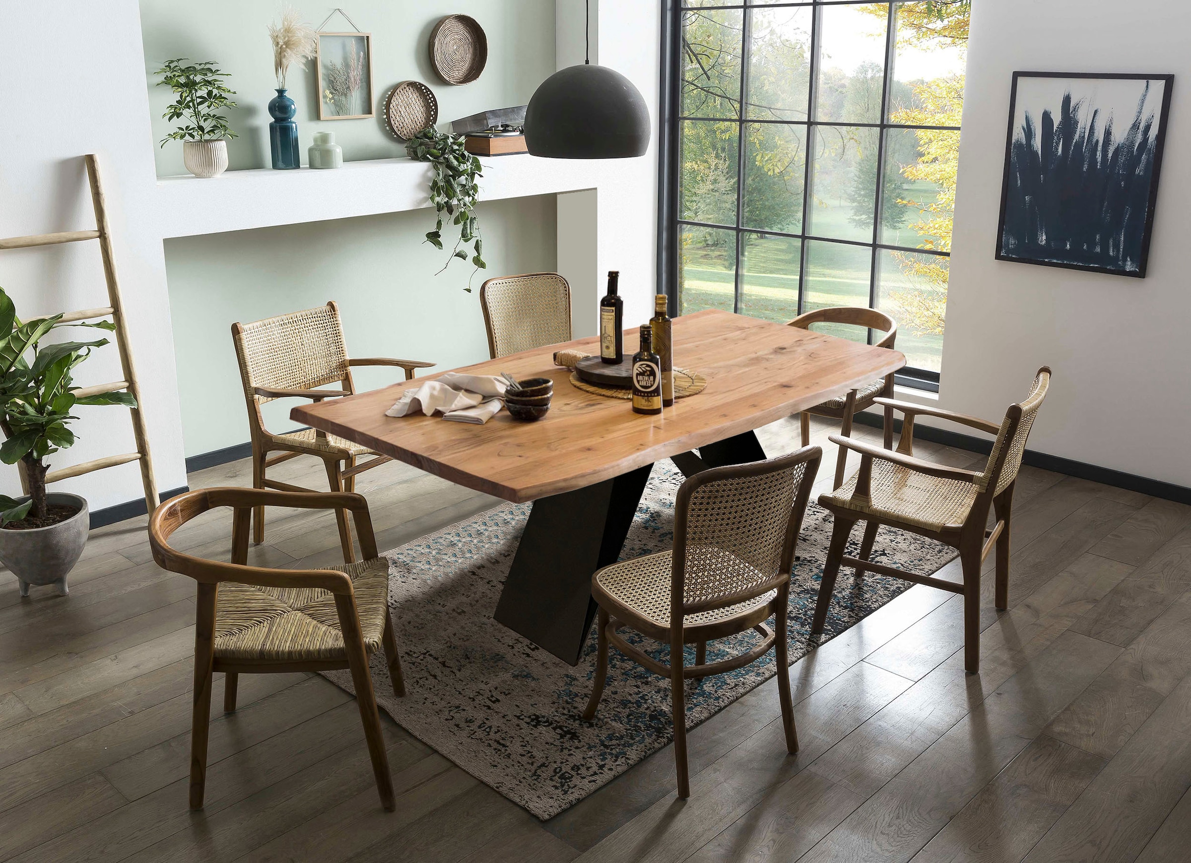 SIT Esstisch 1 Stk. tlg. mit Baumkante wie gewachsen