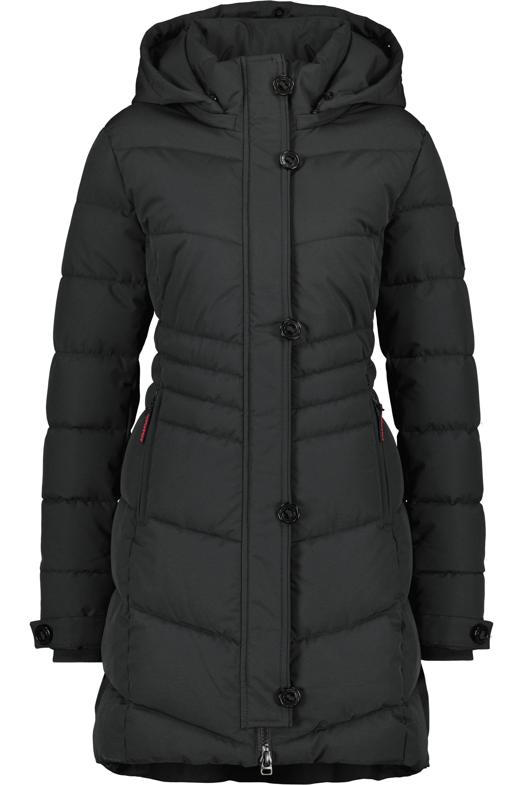 Alife & Kickin Winterjacke »Damen AmaliaAK A«, mit Kapuze, Lange gefütterte Damenwinterjacke mit abnehmbarer Kunstfellkapuze