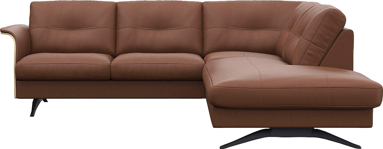 FLEXLUX Ecksofa »Glow, super bequem durch hochwertigem Sitzaufbau mit Feder günstig online kaufen