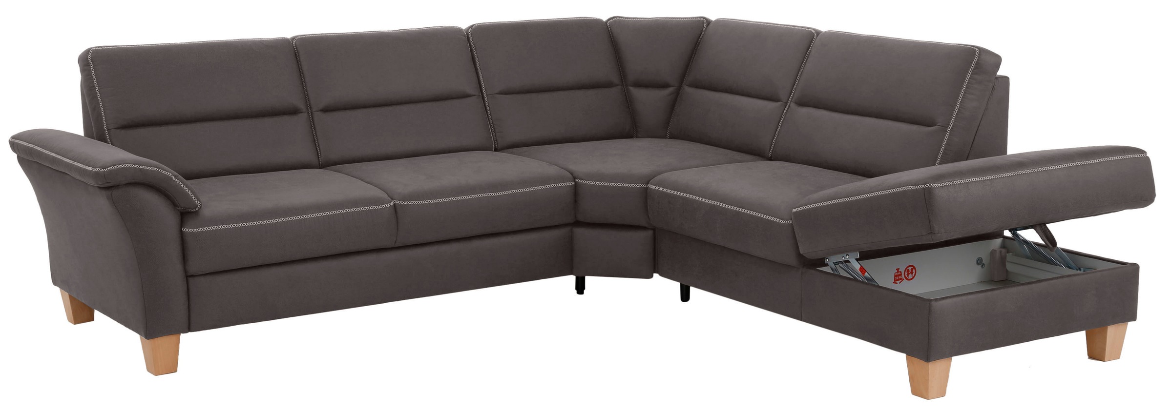 Home affaire Ecksofa »Soleo L-Form«, komfortabel durch Trapezecke mit Relaxfunktion, auch mit Bettfunktion