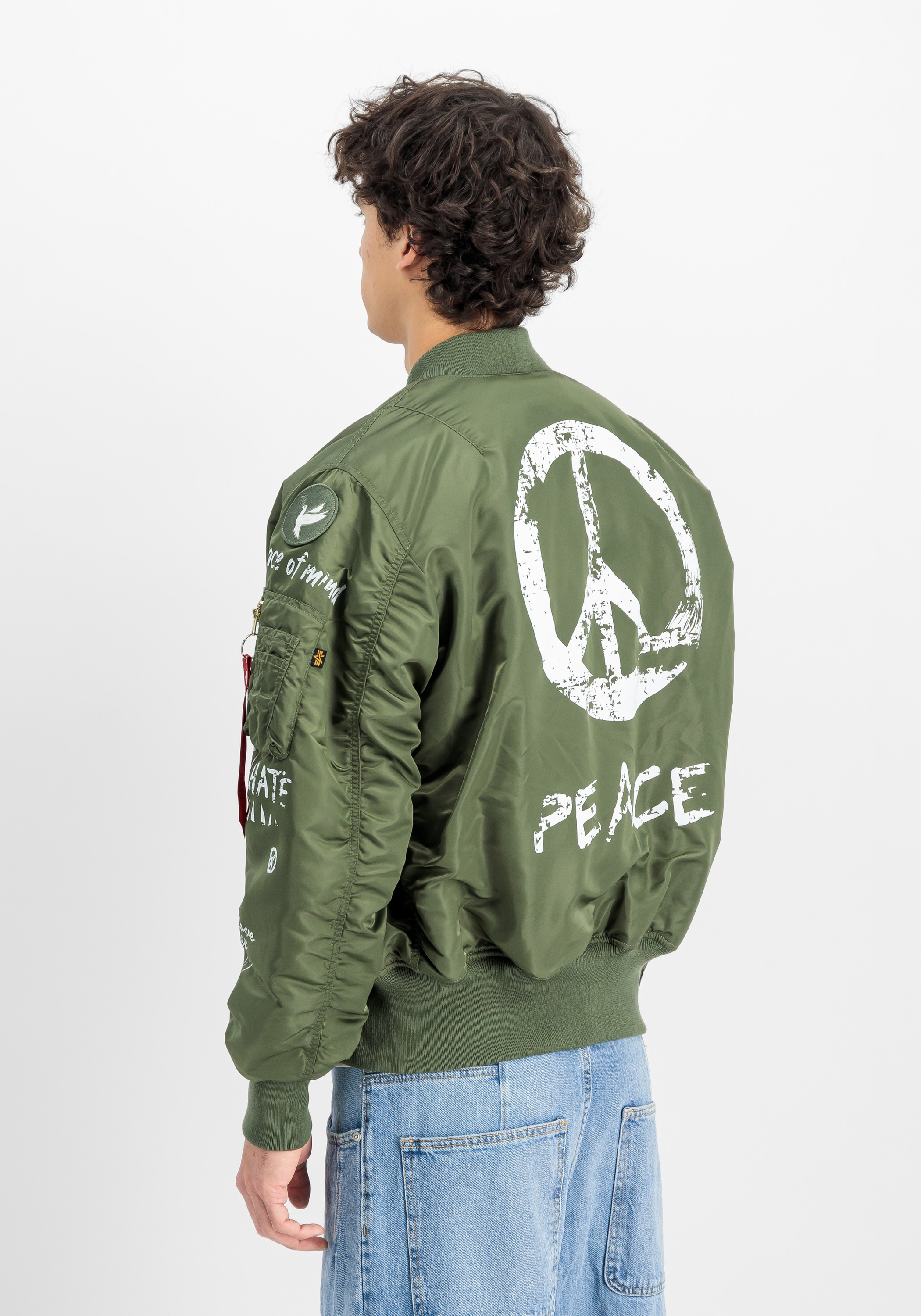 Alpha Industries Bomberjacke »Alpha Industries Men - Bomber Jackets MA-1 Peace«